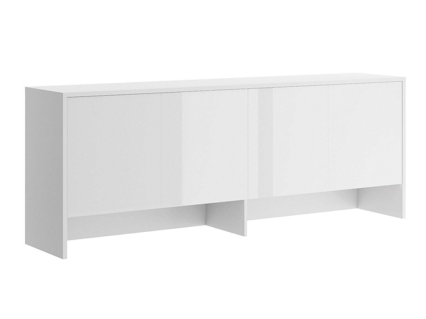 Μπουφέ Concept Lenart IV (Άσπρο + Γυαλιστερό λευκό)