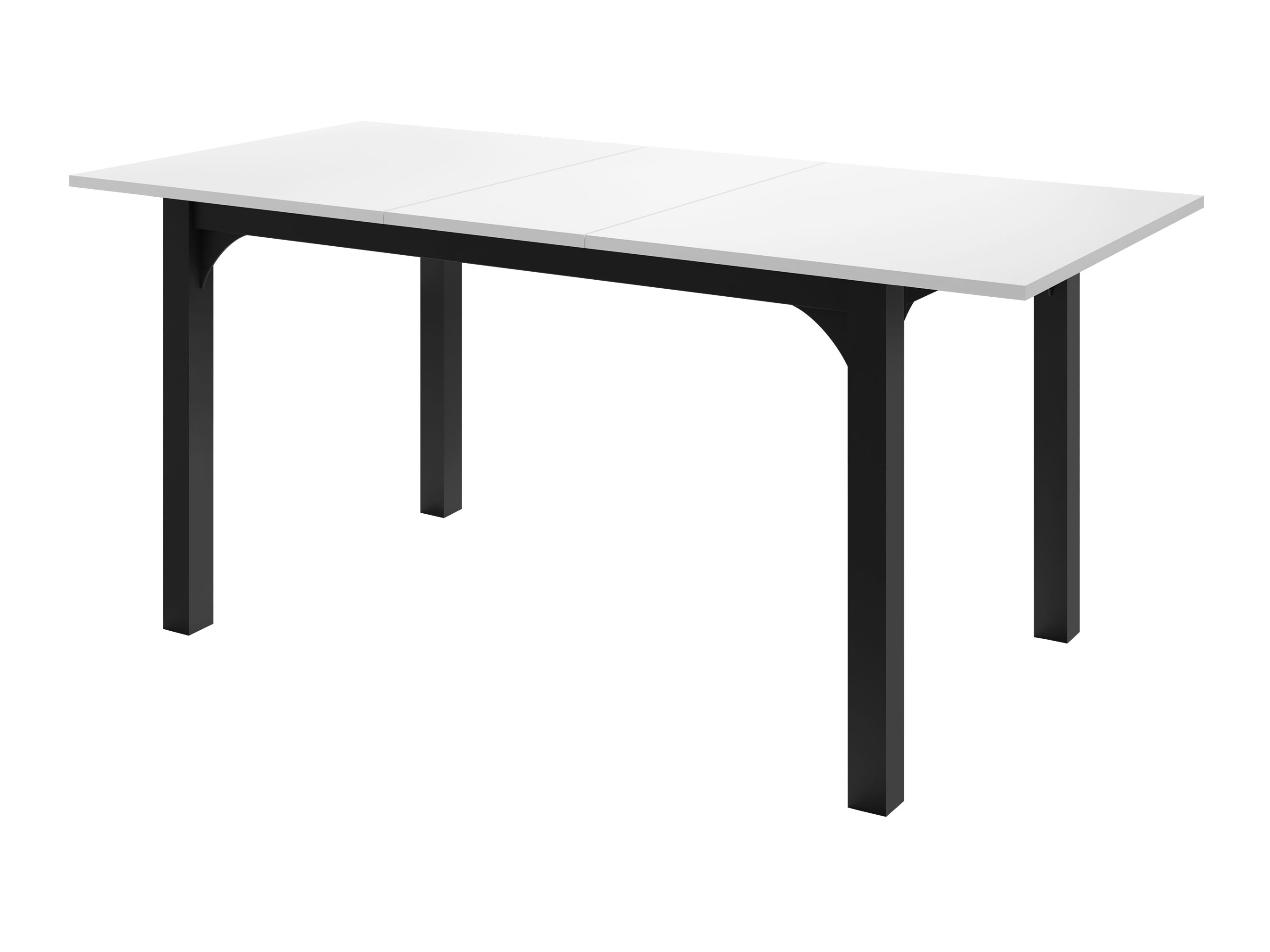 Τραπέζι Oswego 136 (Καρυδί + Μαύρο)