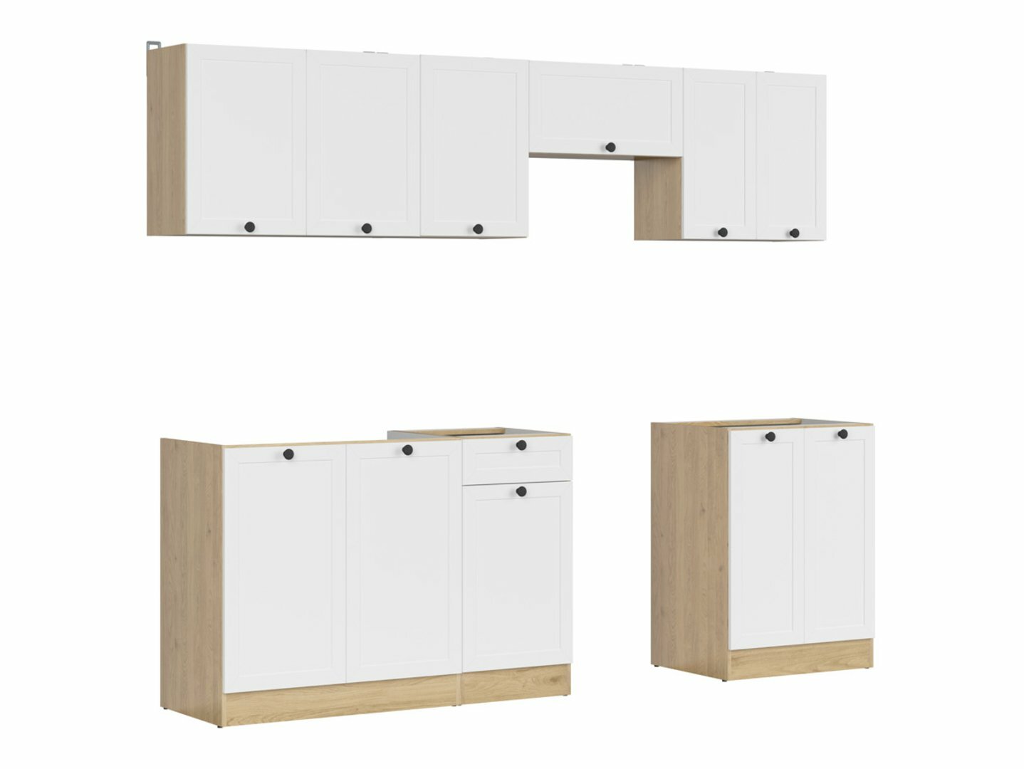 Πολυμορφικό σετ κουζίνας Classic White Oak 118