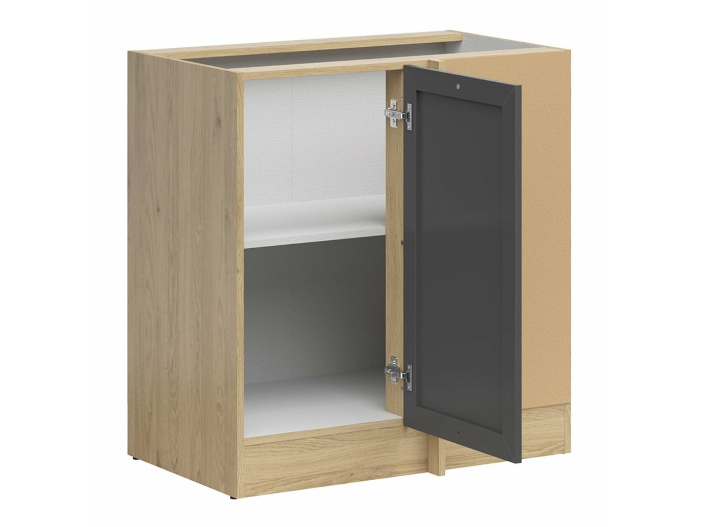 Πολυμορφικό γωνιακό ντουλάπι Classic Grey Oak 115