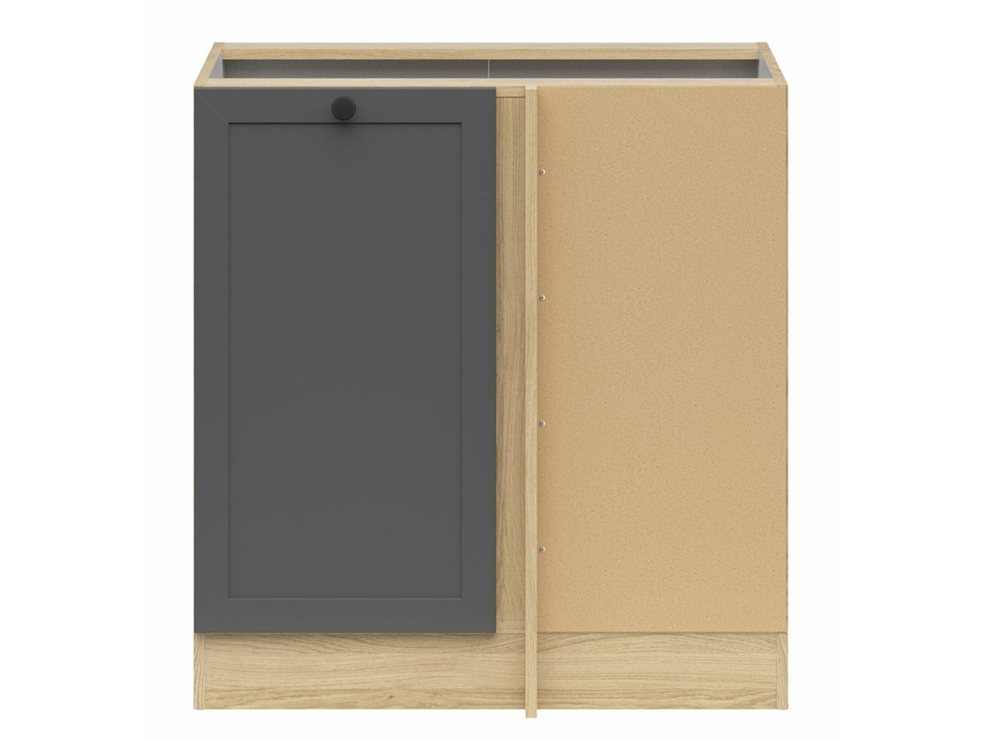 Πολυμορφικό γωνιακό ντουλάπι Classic Grey Oak 115