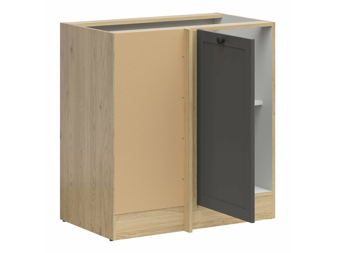 Πολυμορφικό γωνιακό ντουλάπι Classic Grey Oak 115
