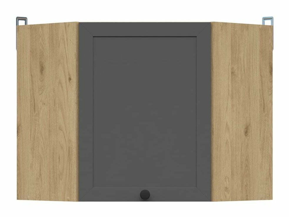 Πολυμορφικό γωνιακό ντουλάπι τοίχου Classic Grey Oak 104