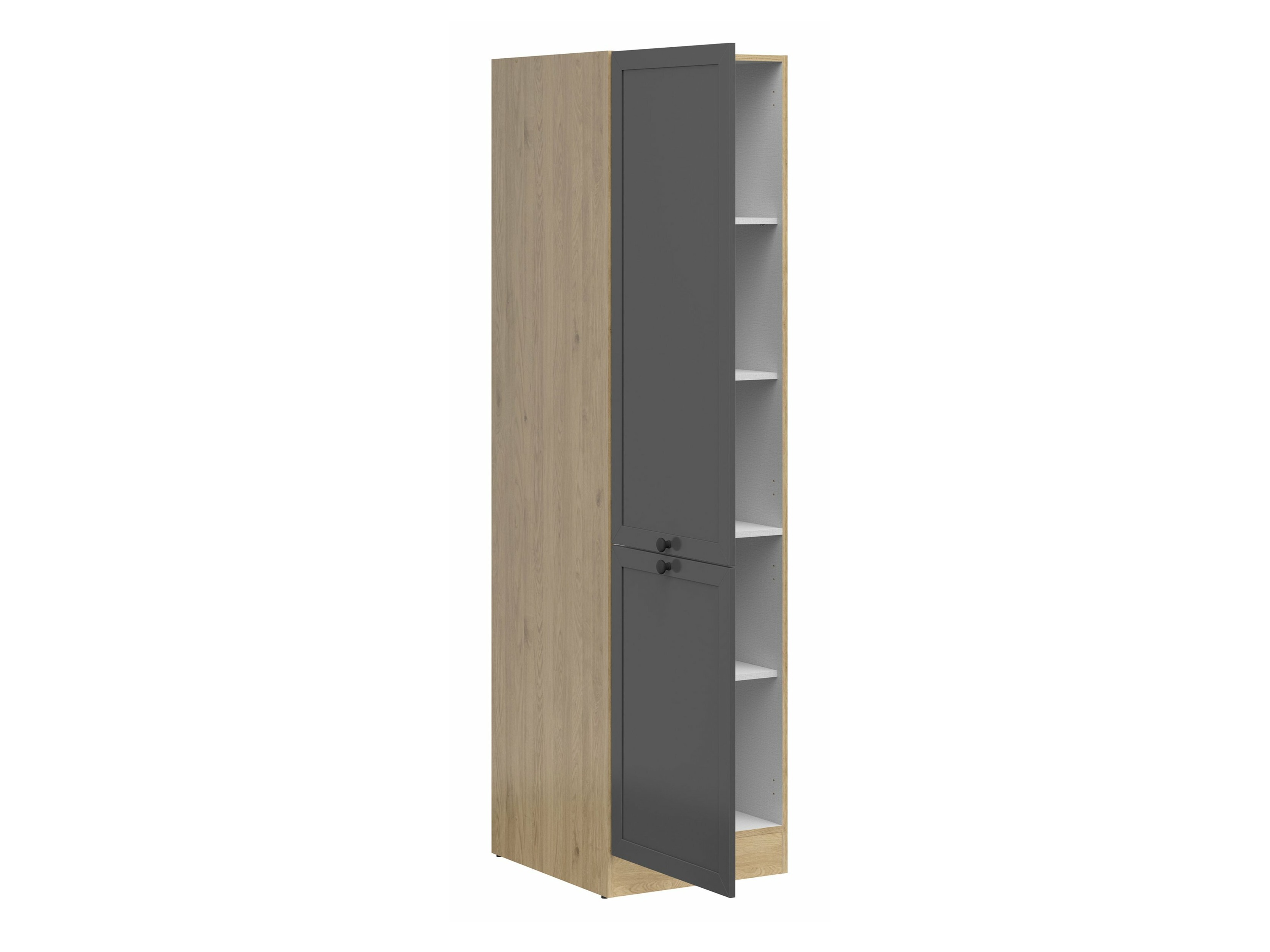 Πολυμορφικό ντουλάπι με πόρτες Classic Grey Oak 114