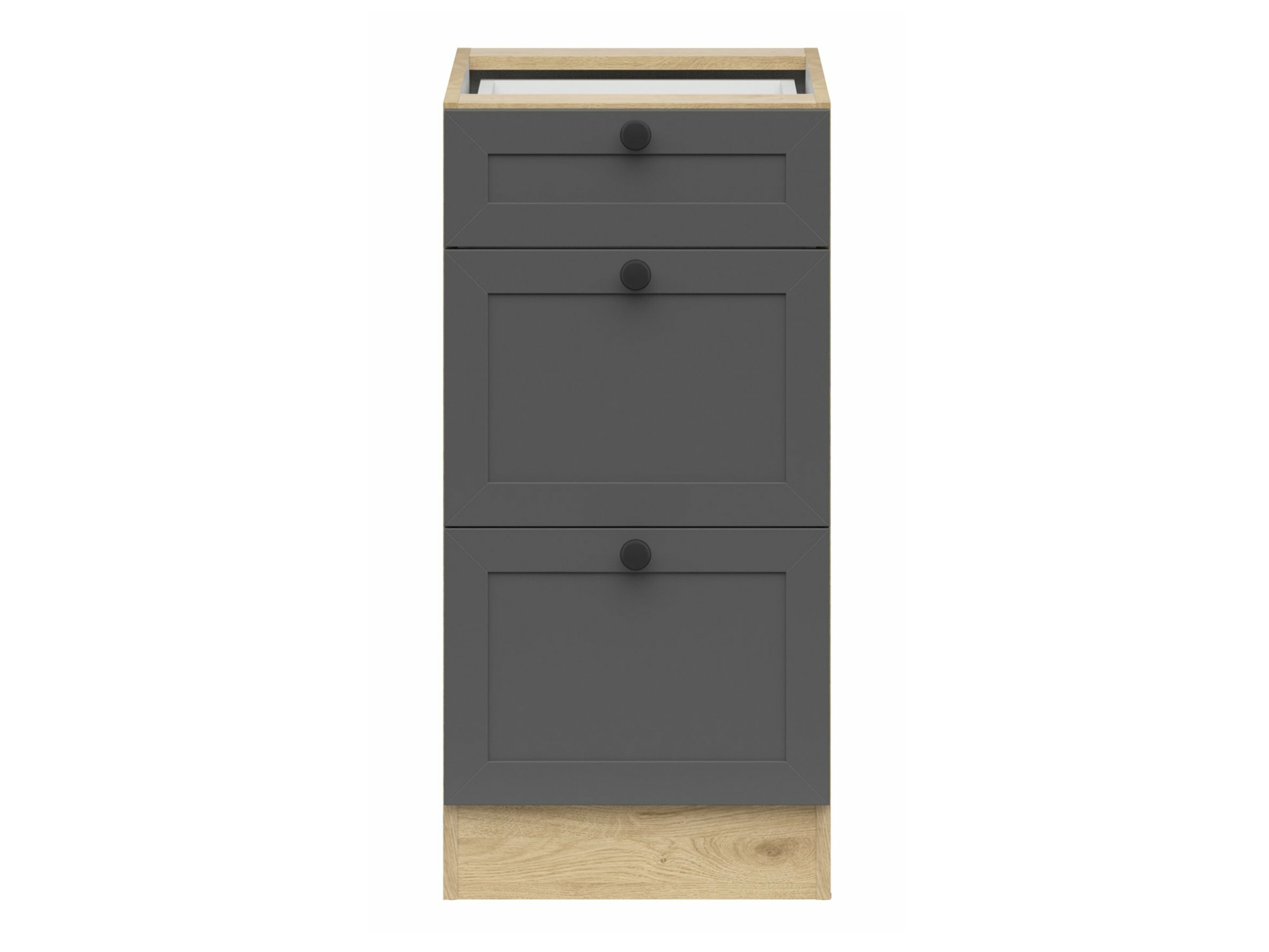 Πολυμορφικό ντουλάπι με συρτάρι Classic Grey Oak 107