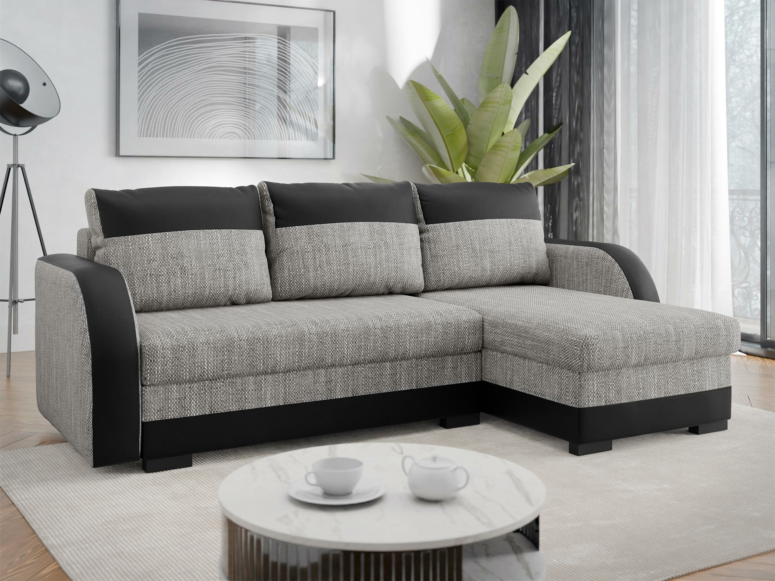 Γωνιακός Καναπές Gratia (Soft 011 + Lawa 05)