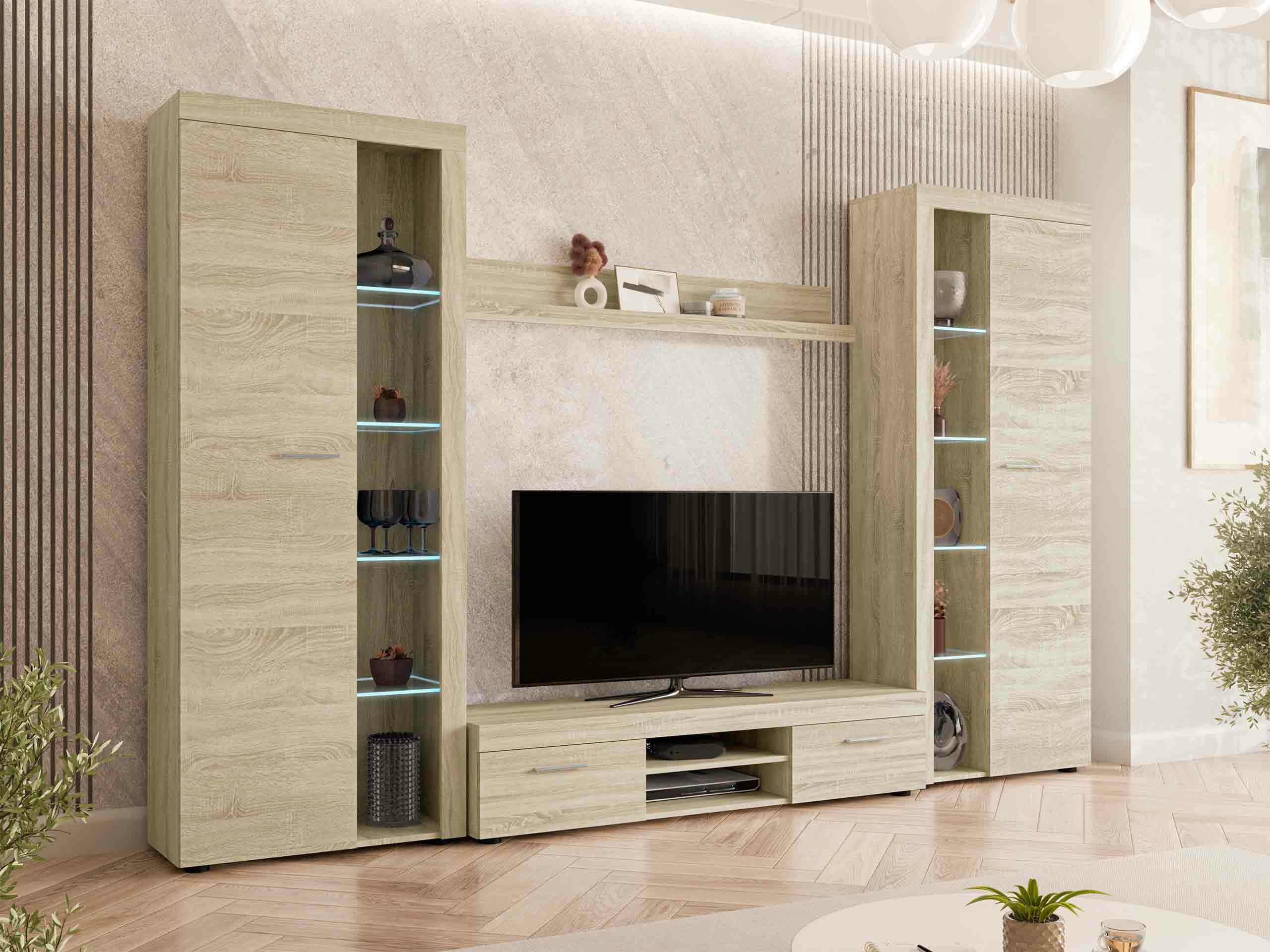 Σετ επίπλων σαλονιού Univio II (Sonoma οξιά)
