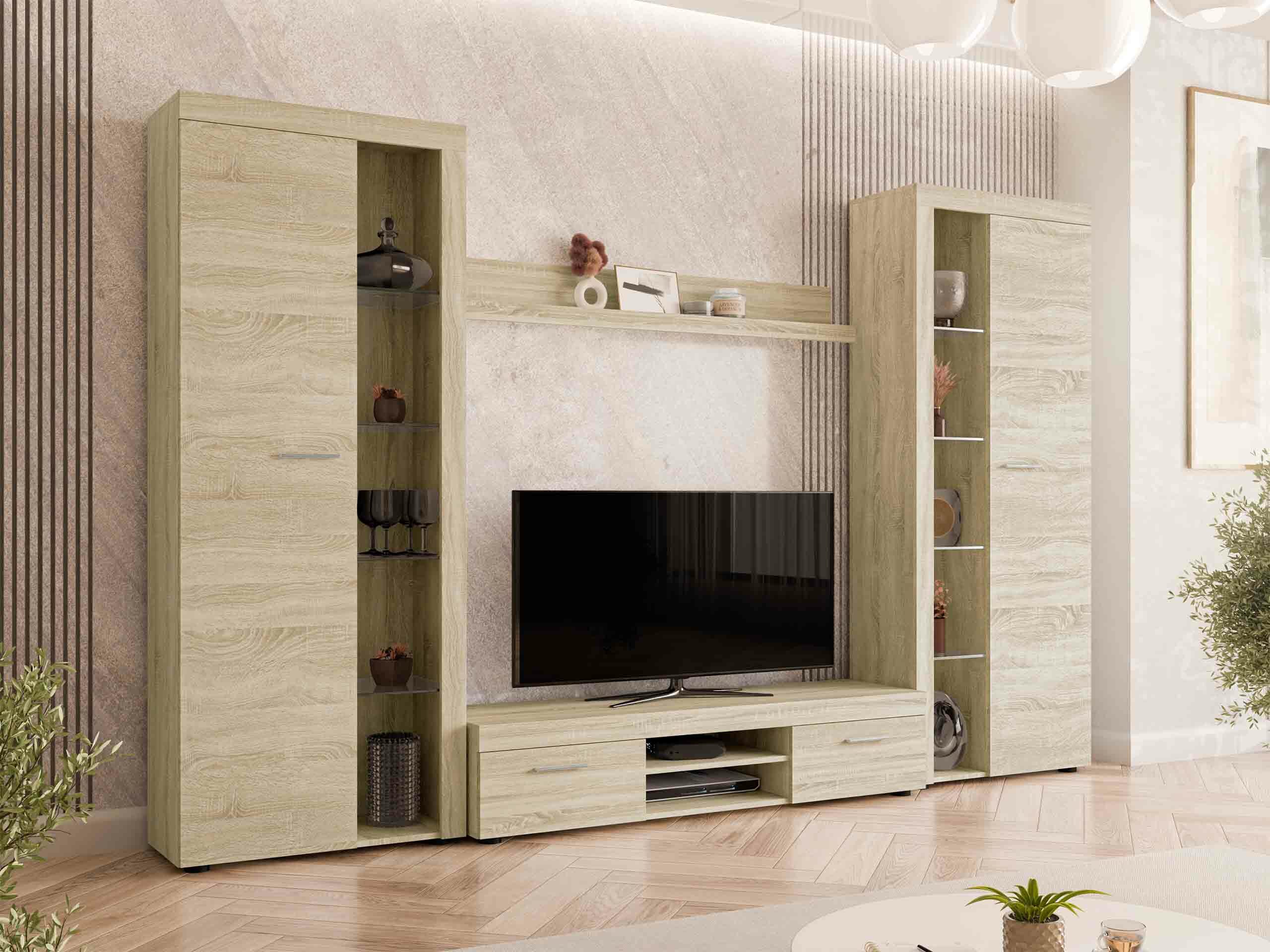 Σετ επίπλων σαλονιού Univio II (Sonoma οξιά)