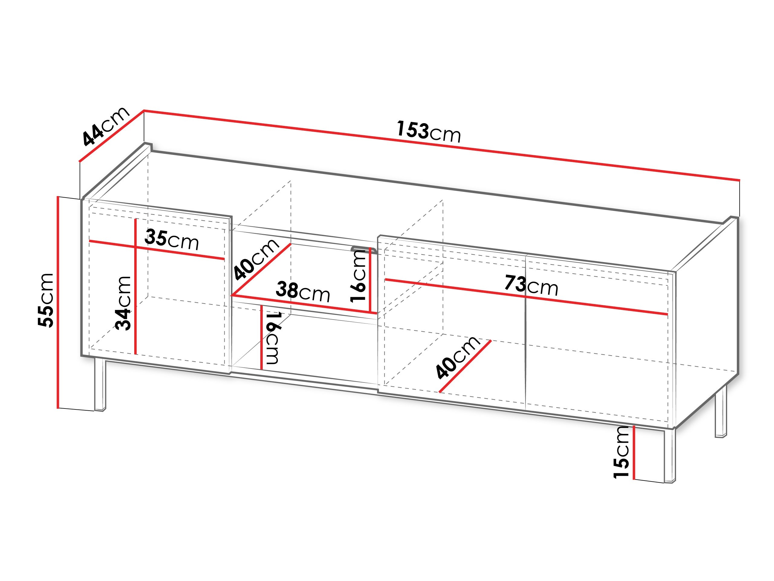 Έπιπλο τηλεόρασης Veldome 102 (Κασμίρι + Δρυς)