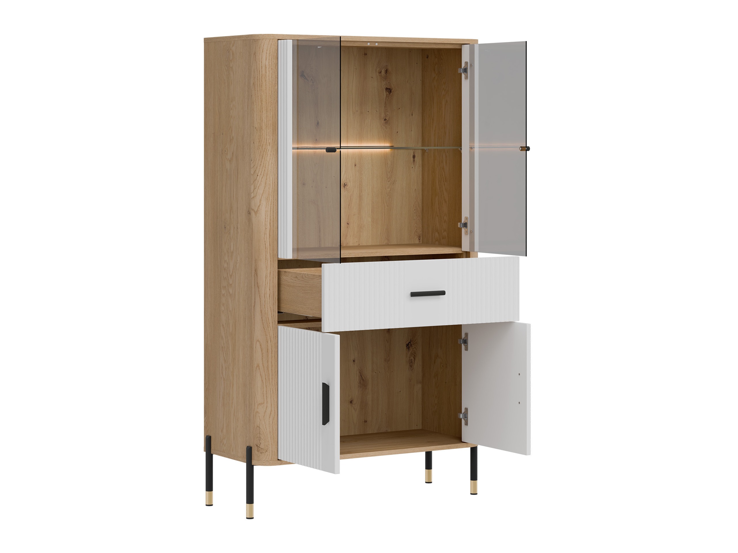 Βιβλιοθήκη Flosora 125 (Άσπρο)
