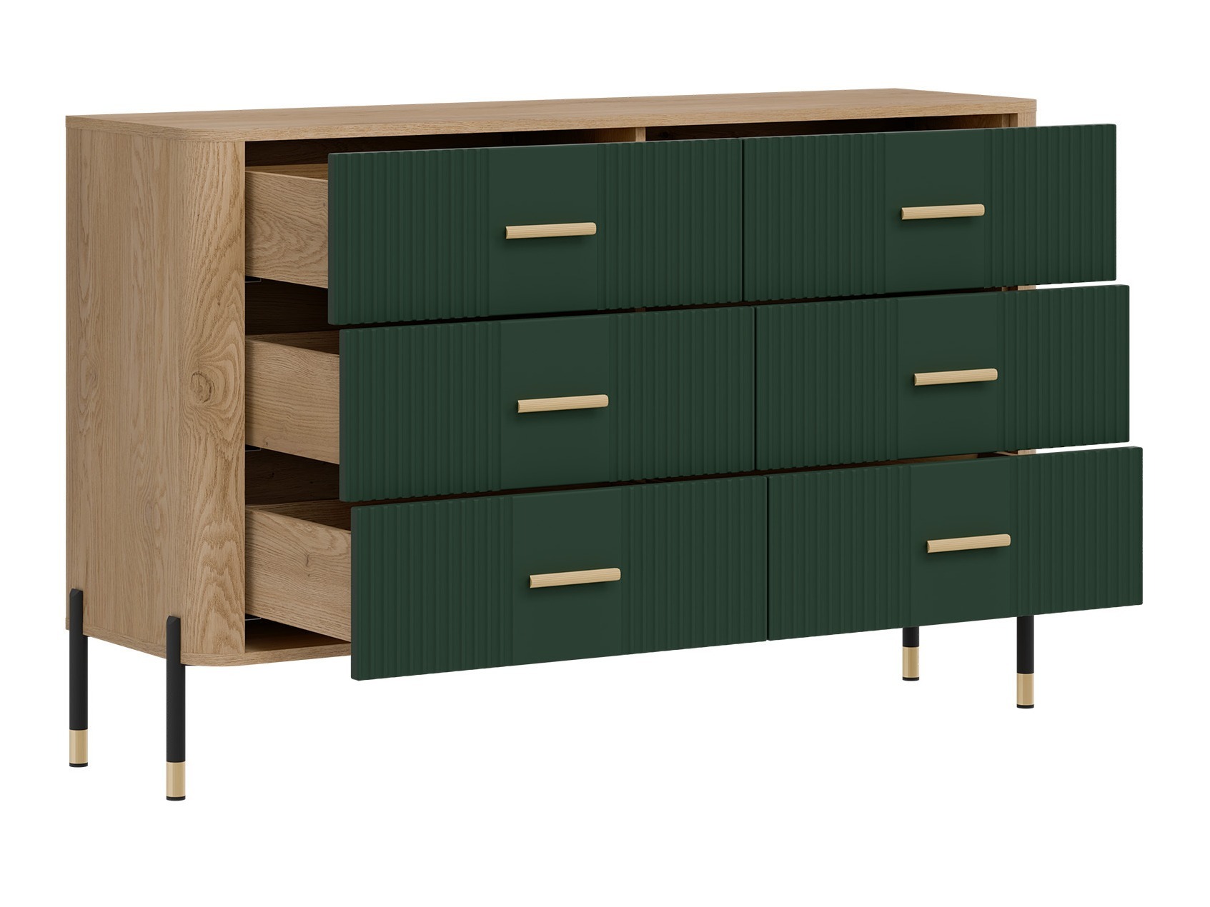 Σετ επίπλων σαλονιού Flosora 149 (Πράσινο)