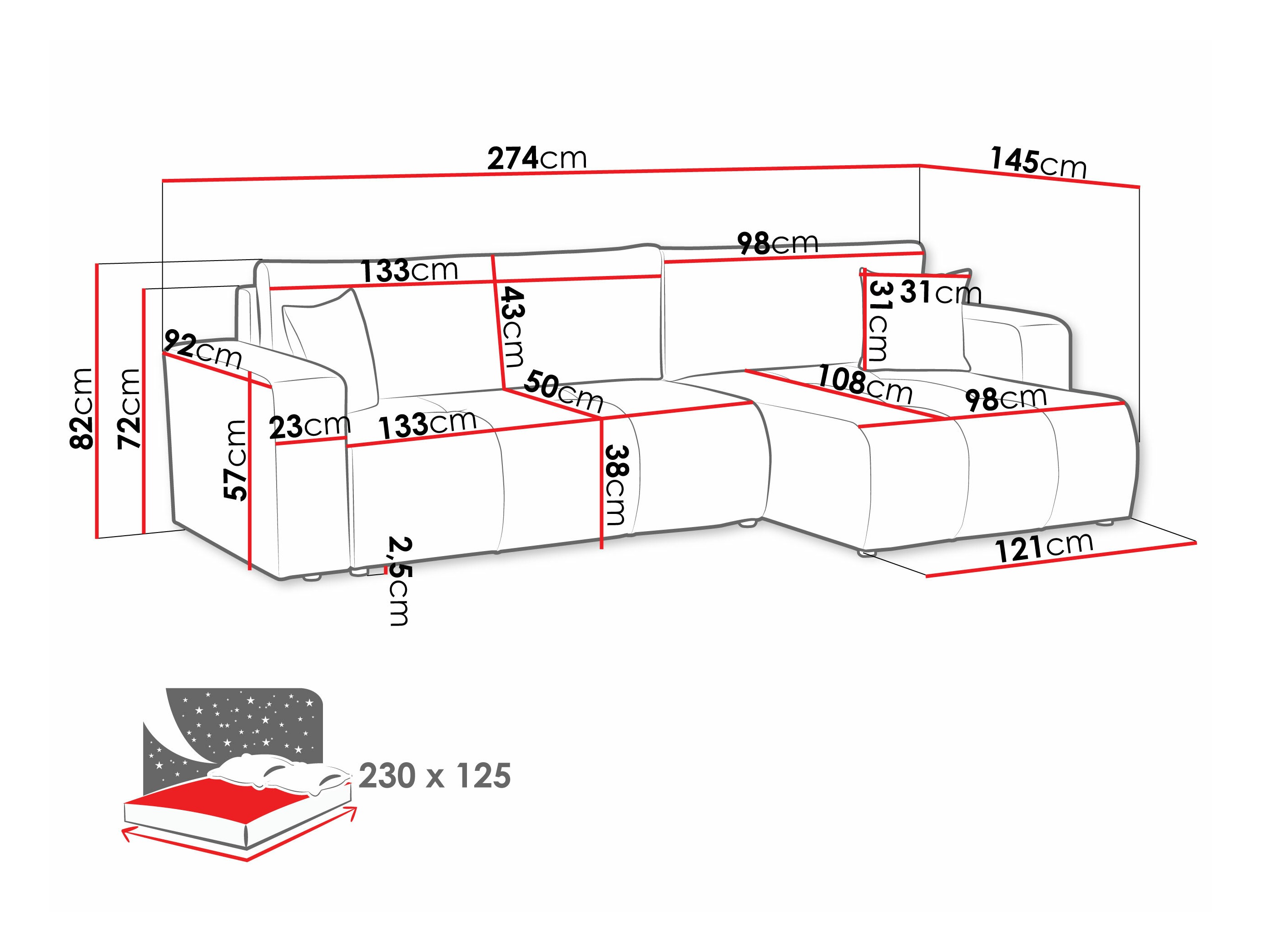 Γωνιακός Καναπές Comfivo Laurus I (Velo 633)
