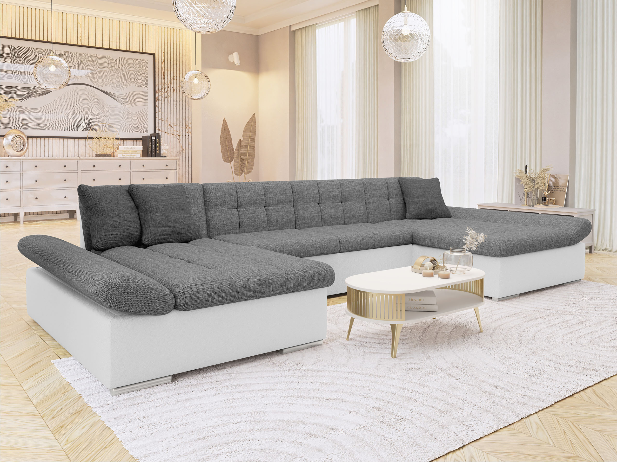 Γωνιακός Καναπές Comfivo Ficus I (Soft 017 + Lux 05 + Lux 06)