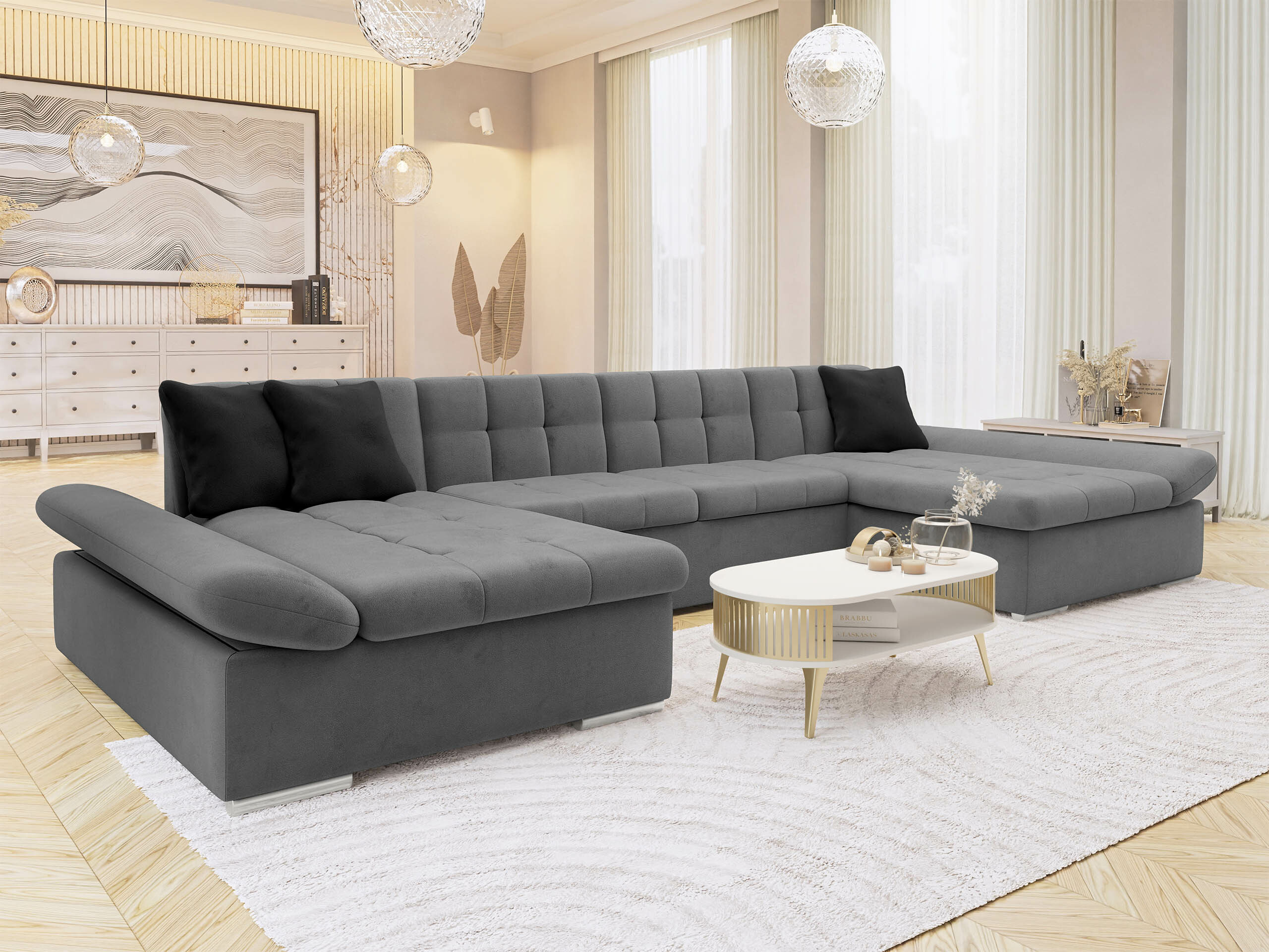 Γωνιακός Καναπές Comfivo Ficus (Magic Velvet 2217 + Magic Velvet 2219)