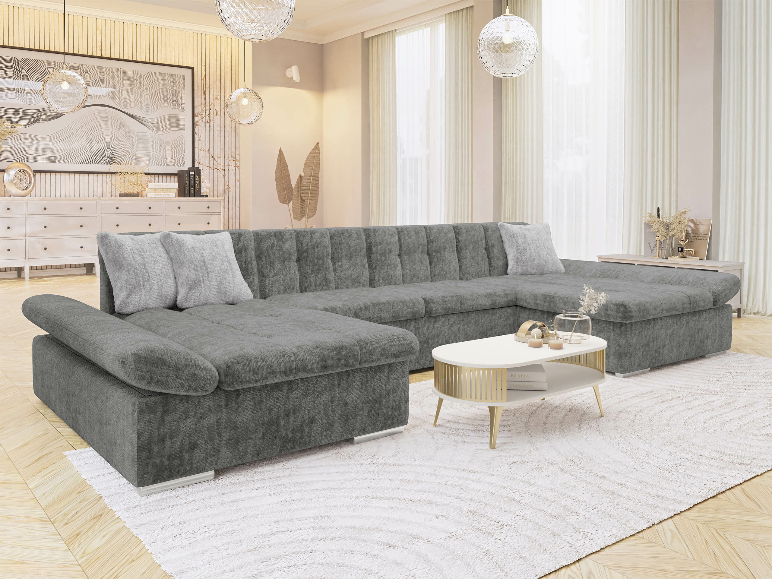 Γωνιακός Καναπές Comfivo Ficus II (Miu 2058 + Miu 2059)
