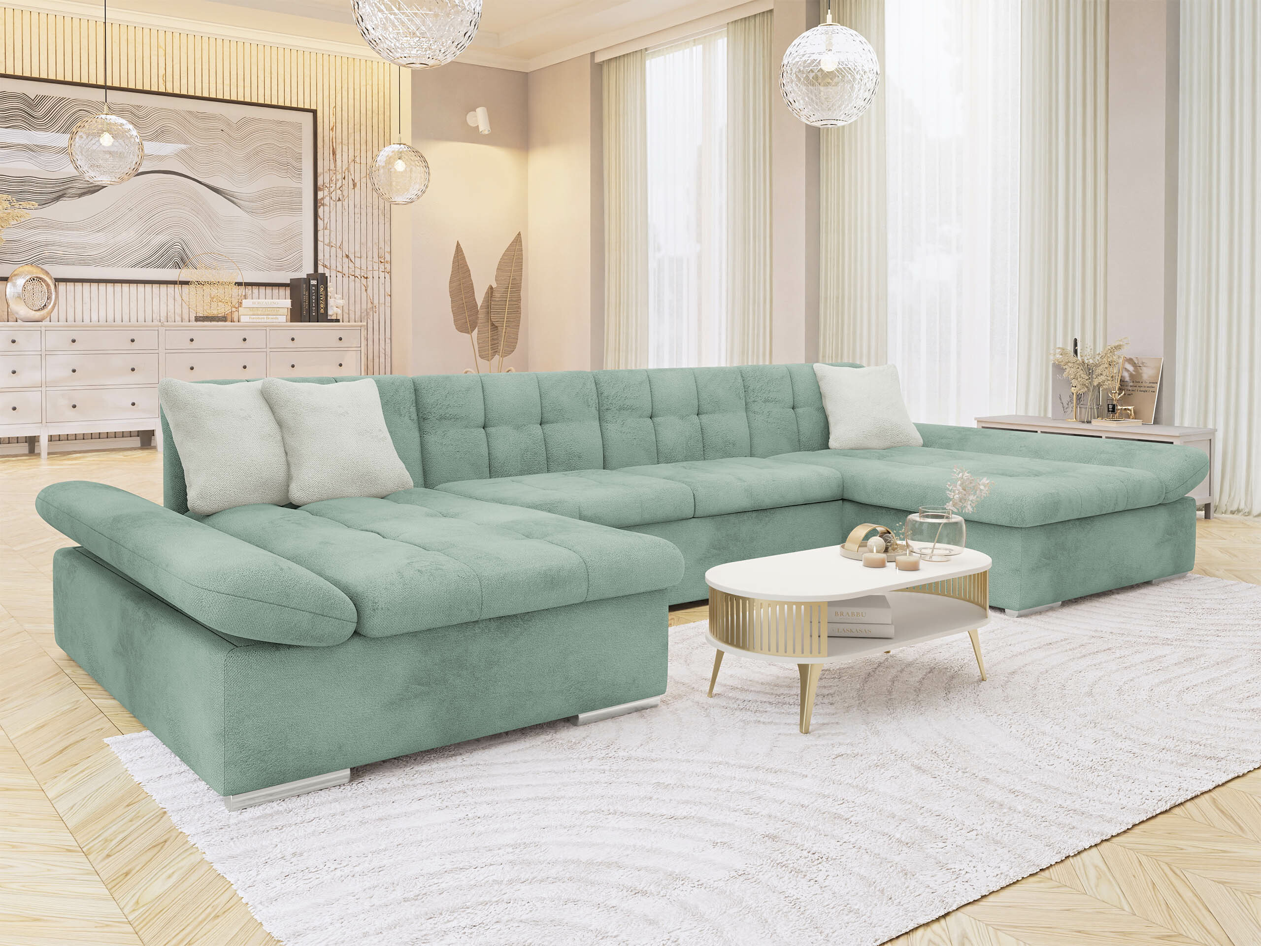 Γωνιακός Καναπές Comfivo Ficus II (Sorriso 08 + Sorriso 06)