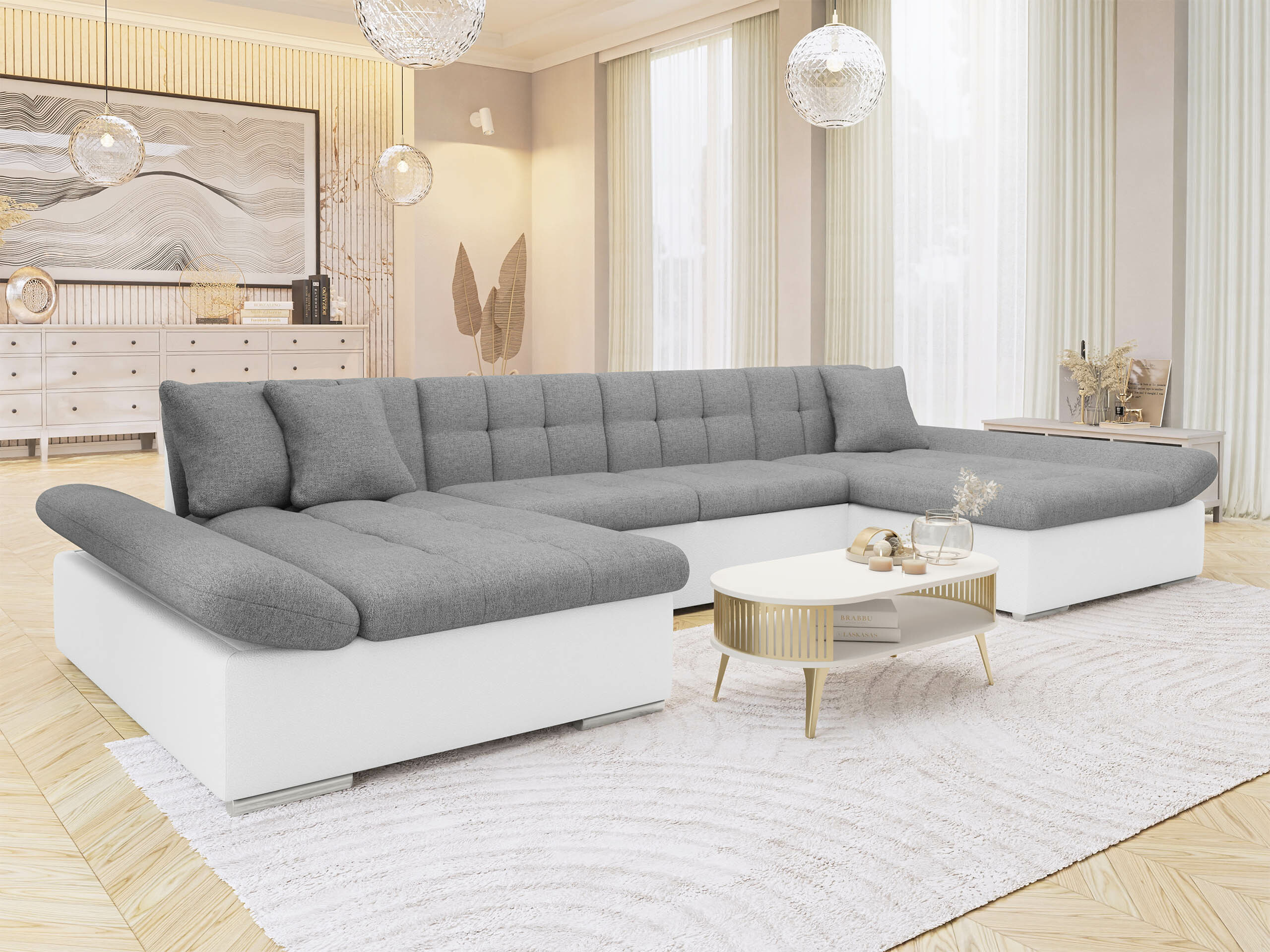 Γωνιακός Καναπές Comfivo Ficus (Soft 017 + Soul 17)