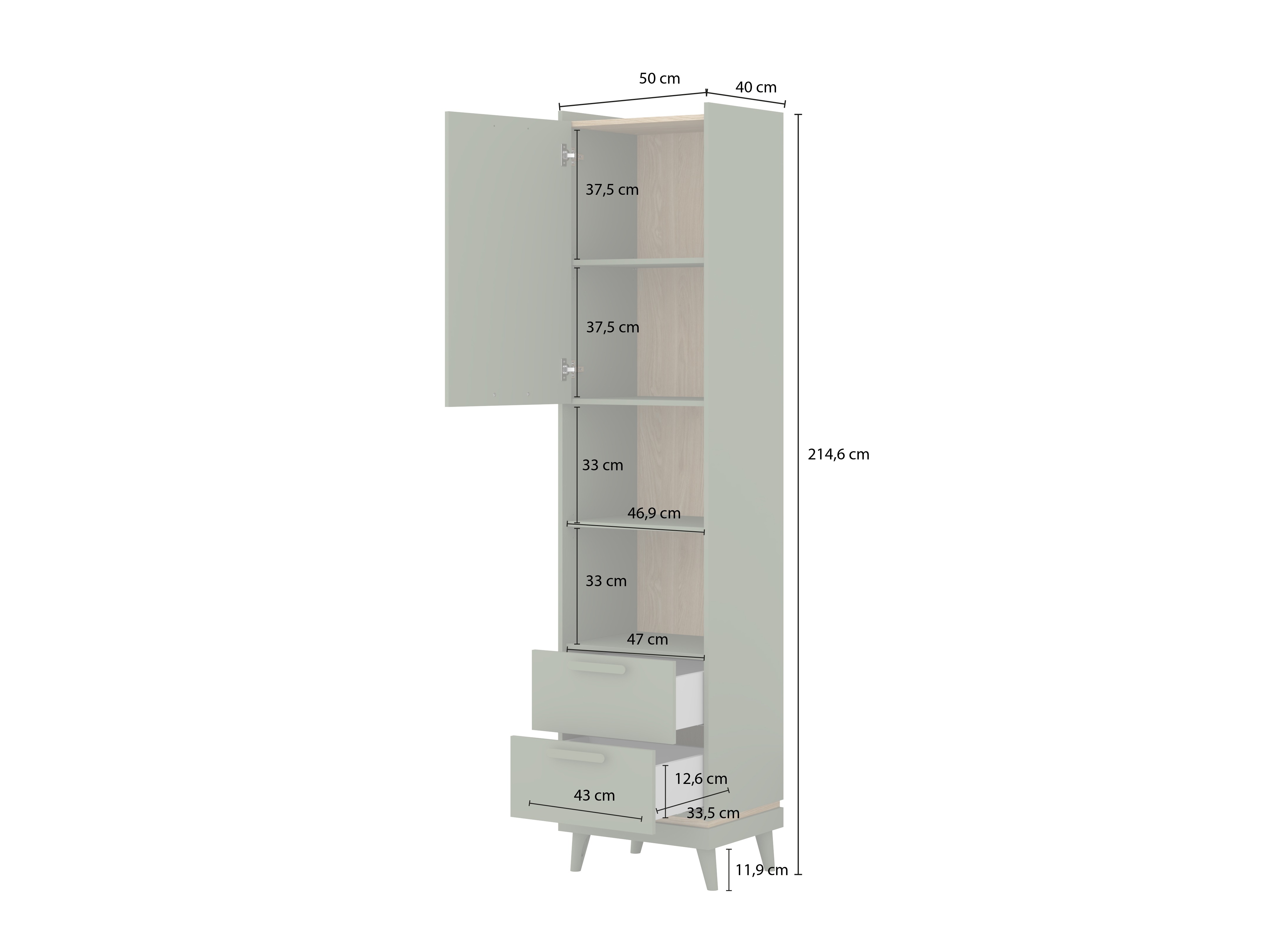 Βιβλιοθήκη Fertalu 106 (Πράσινο + Δρυς)