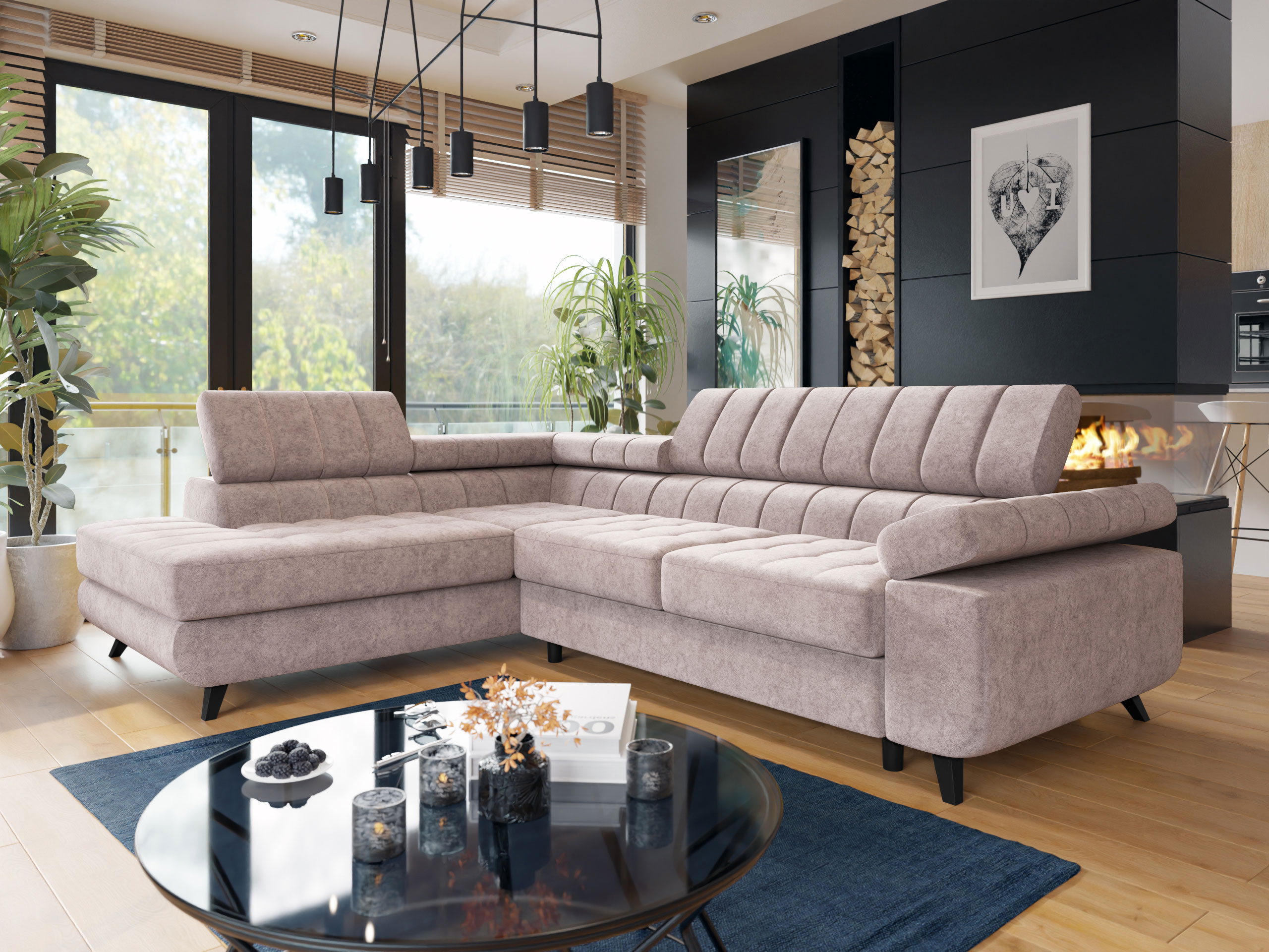 Γωνιακός Καναπές Comfivo Agnus (Zoya 03)