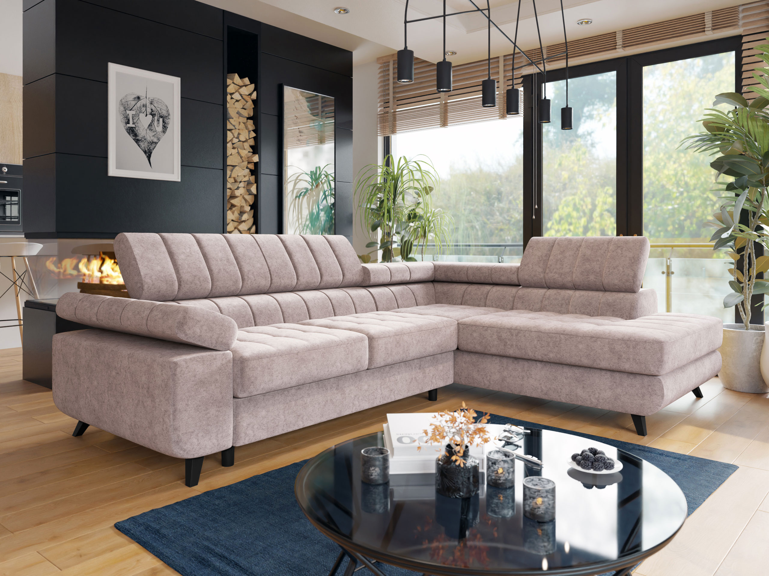 Γωνιακός Καναπές Comfivo Agnus (Zoya 03)