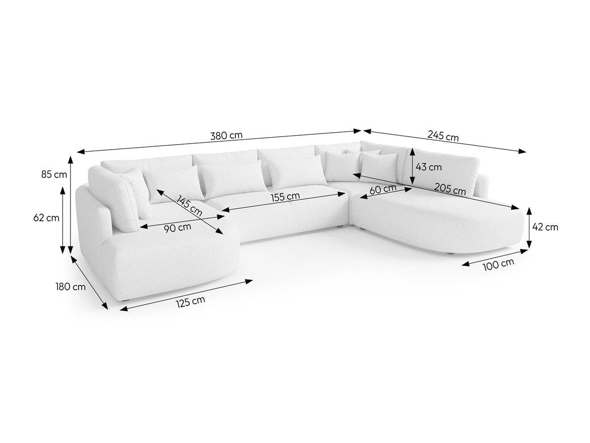 Γωνιακός Καναπές Deca I (Tresor 19)
