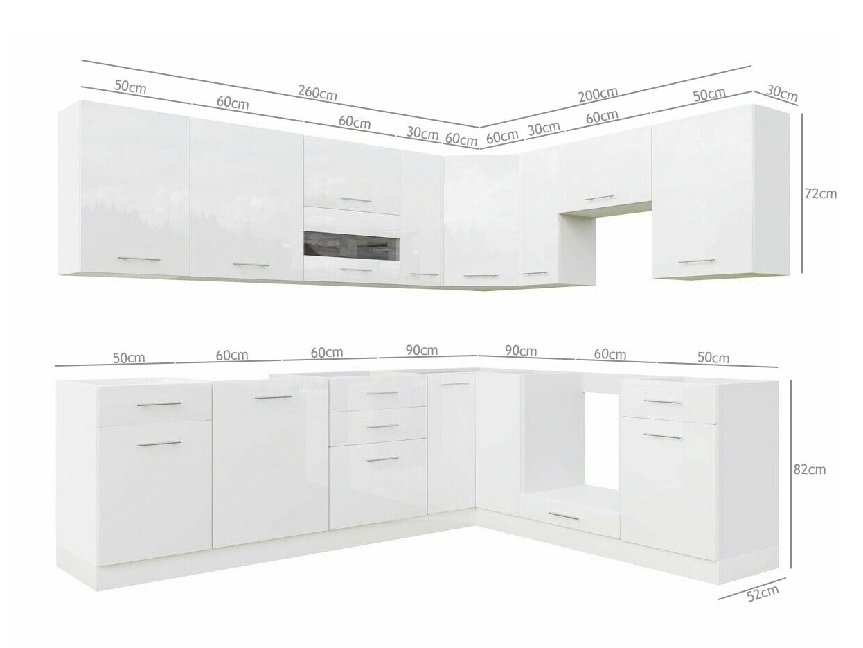 Πολυμορφικό σετ κουζίνας Tiffa White 149
