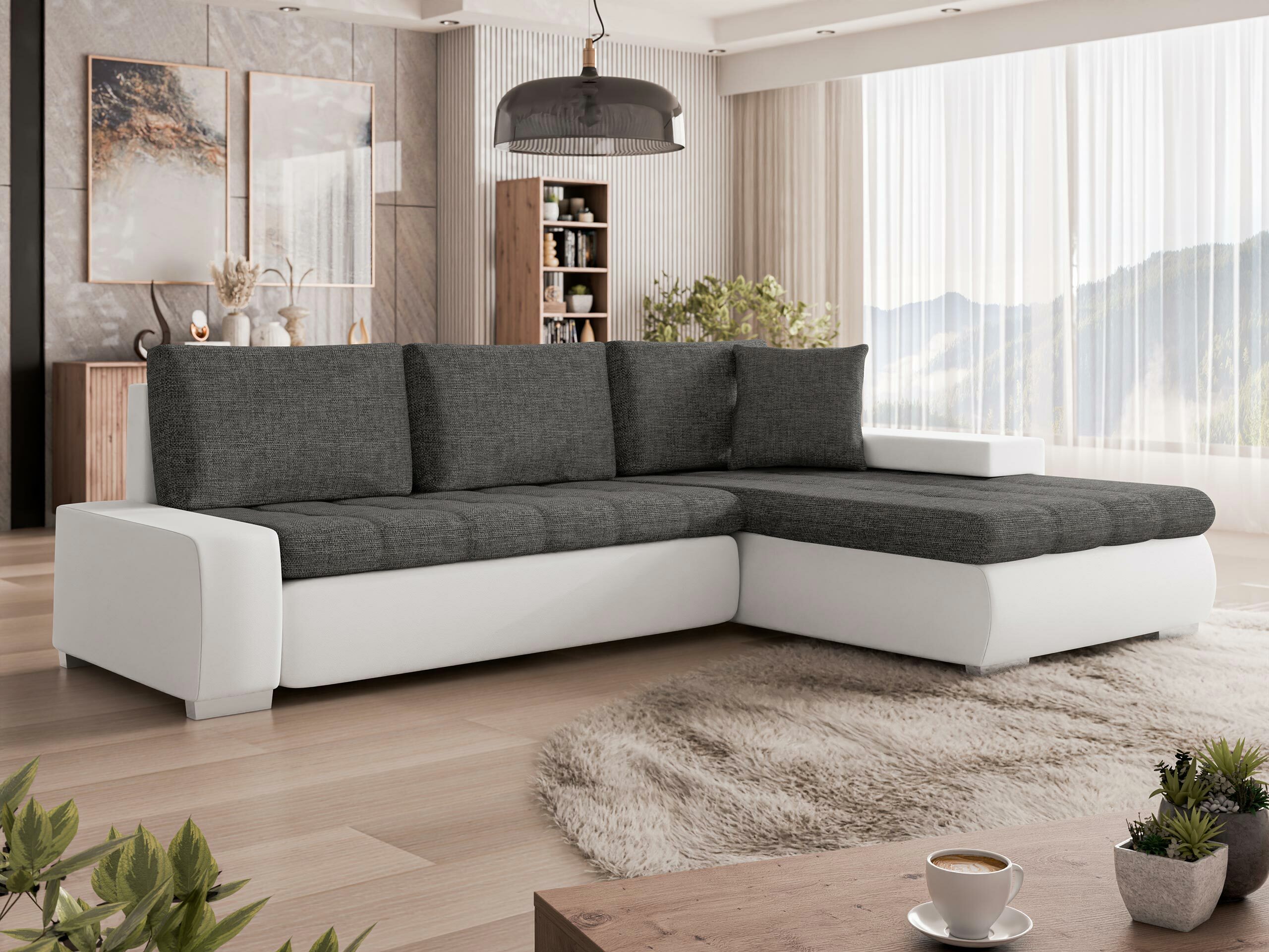 Γωνιακός Καναπές Comfivo Nitor I (Soft 017 + Lux 06)