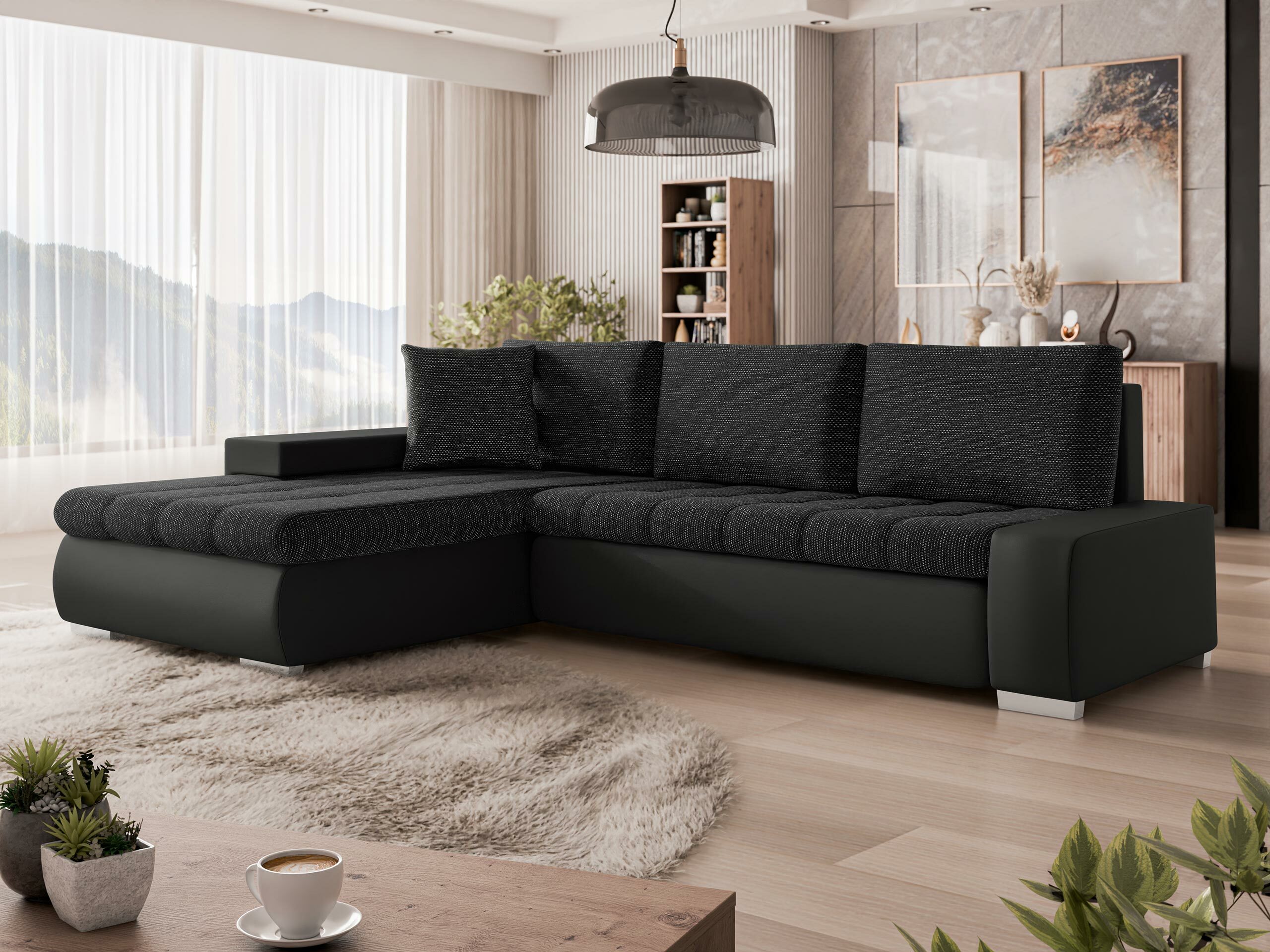 Γωνιακός Καναπές Comfivo Nitor (Soft 011 + Lawa 06)