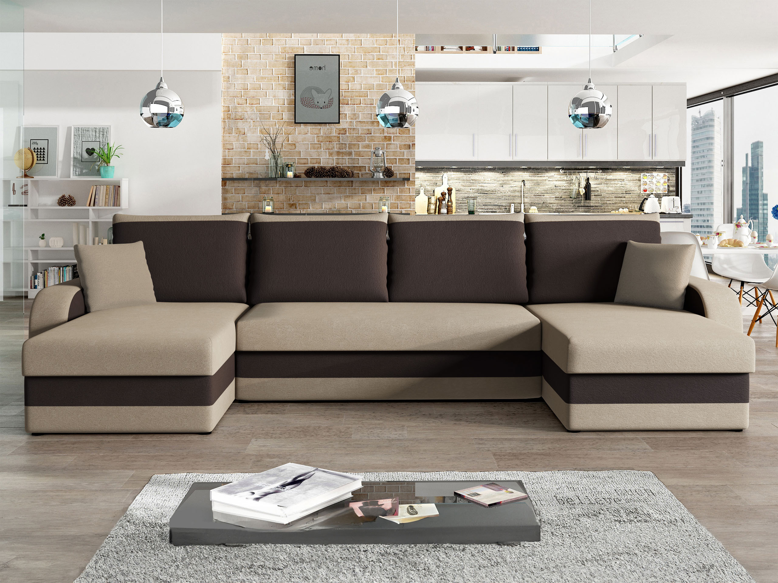Γωνιακός Καναπές Comfivo Melissa IV (Alova 07 + Alova 68)