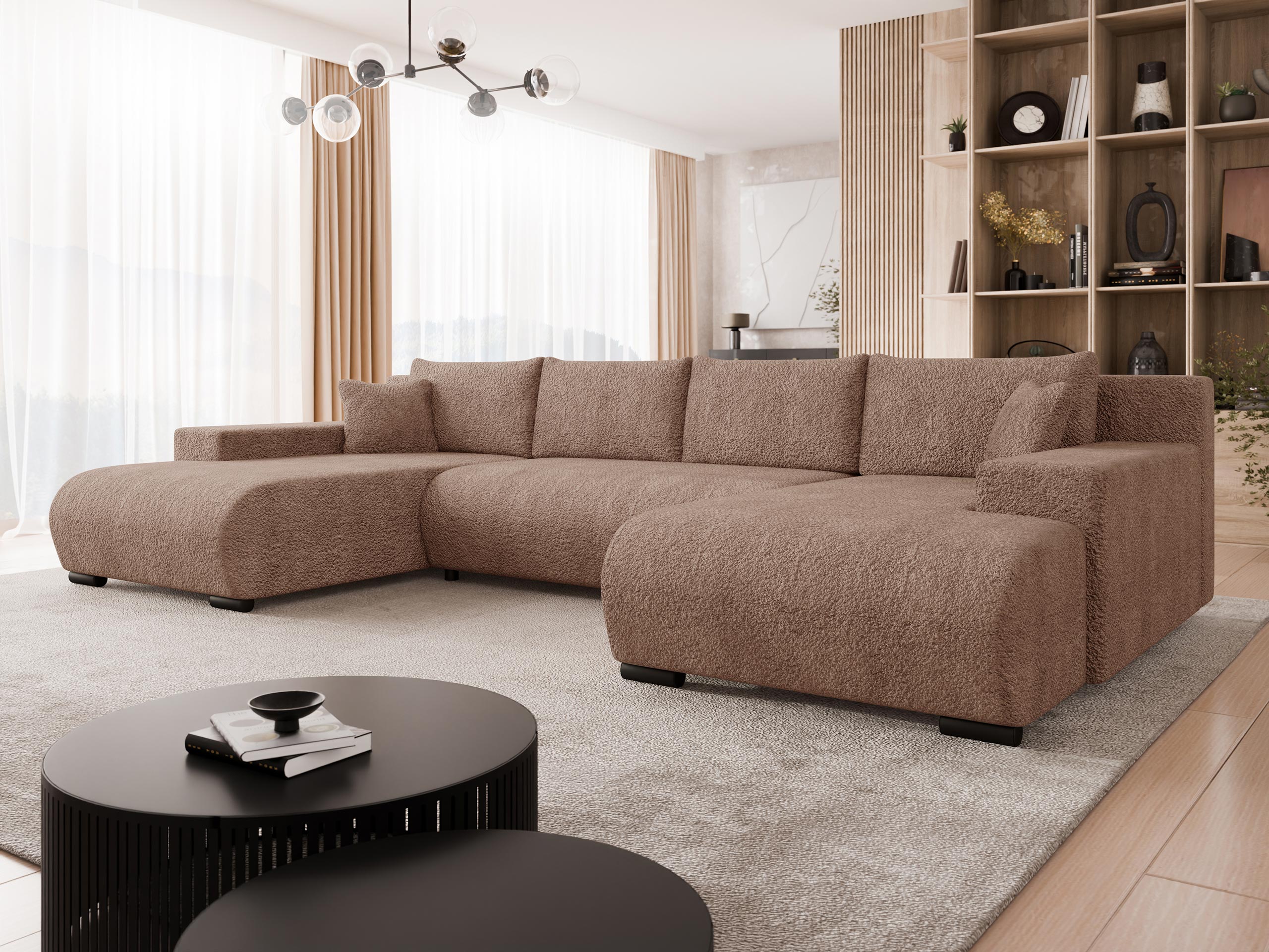 Γωνιακός Καναπές Comfivo Equus (Coral 45)