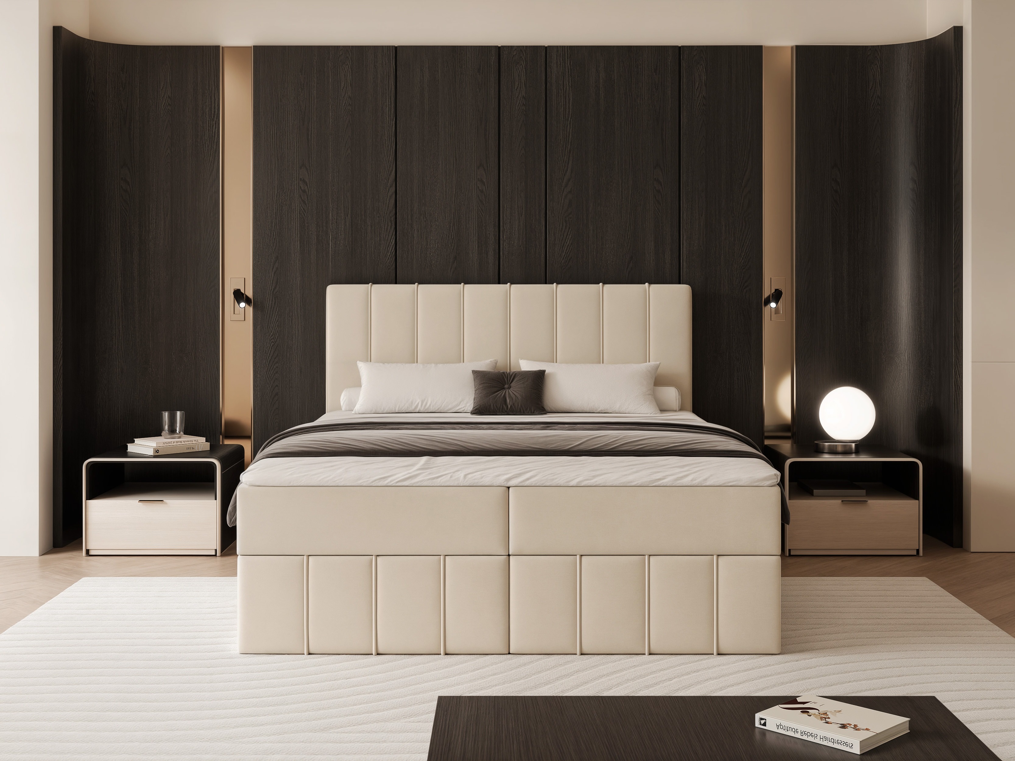 Κρεβάτι continental Martinez 125 (Lumi 03)
