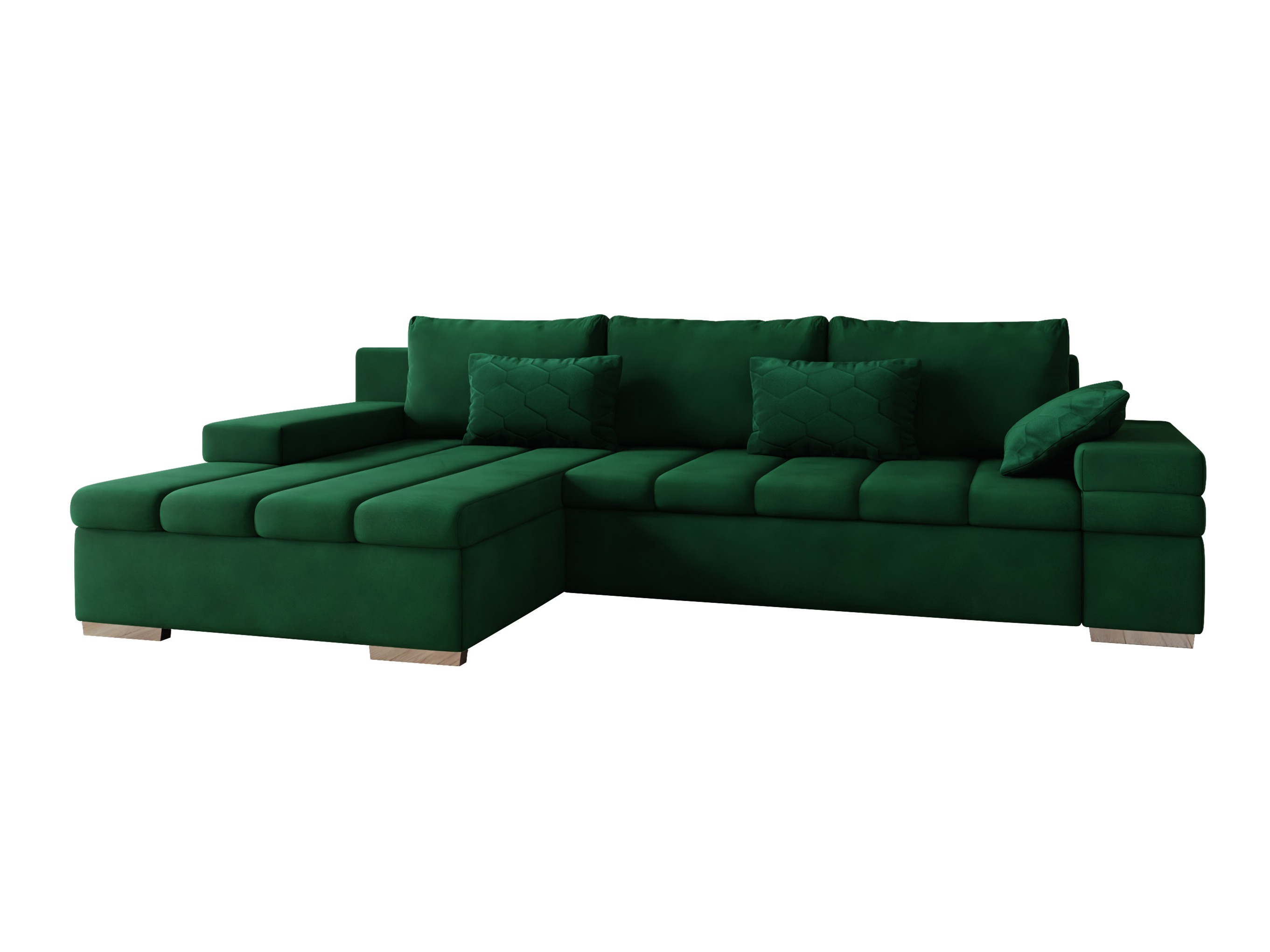 Γωνιακός Καναπές Comfivo Olivetum II (Uttario Velvet 2951 + Magic Velvet Pik 2225)