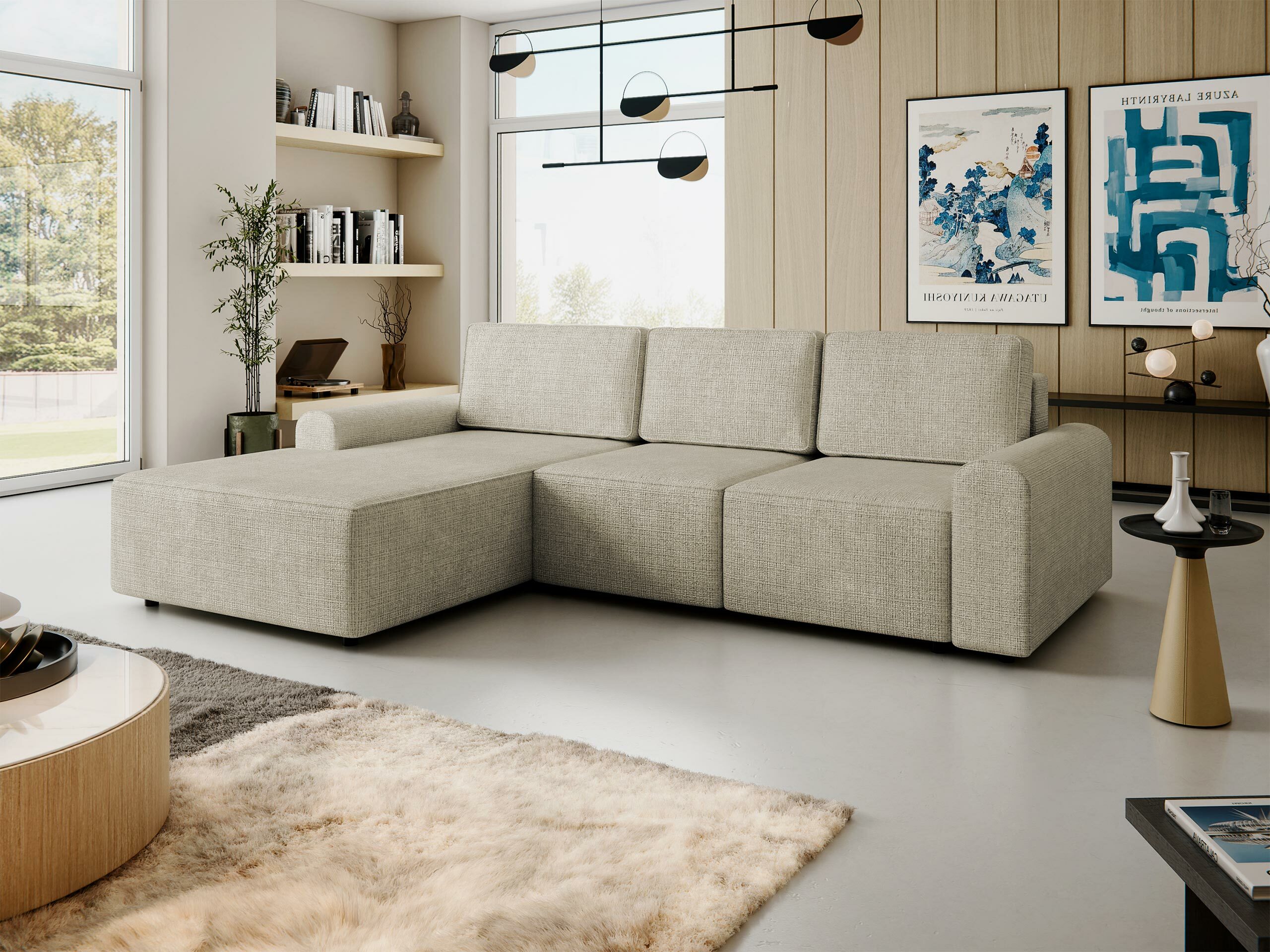 Γωνιακός Καναπές Stonecrest 105 (Sierra 744)
