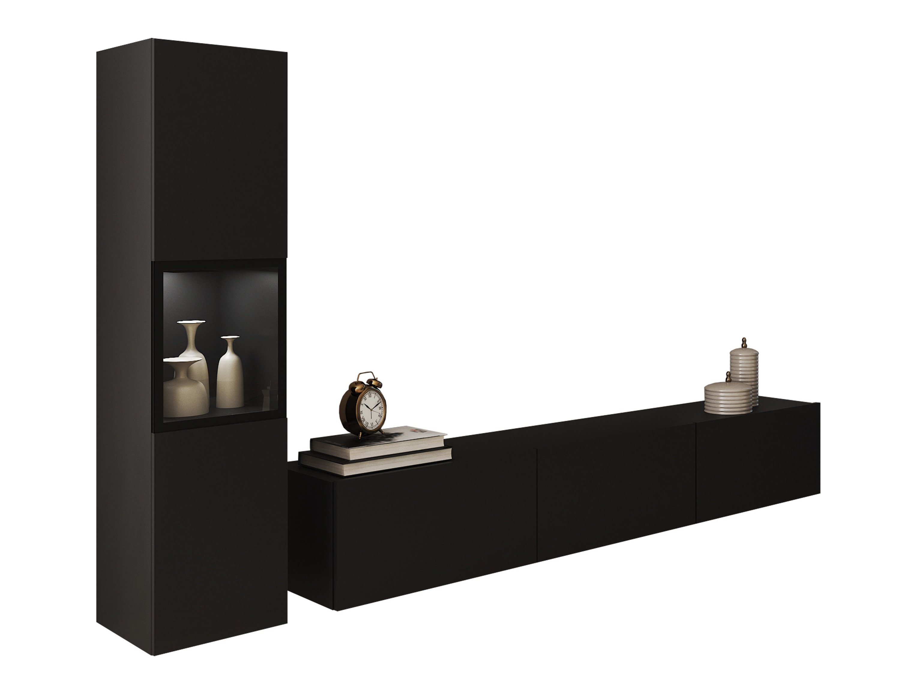 Σετ επίπλων σαλονιού Sarasota 192 (Γραφίτης)