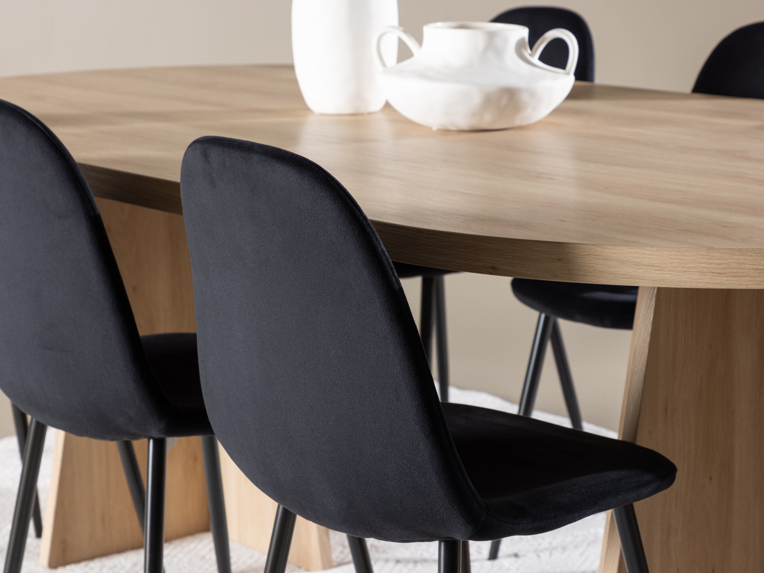 Σετ τραπεζαρίας Dallas 4998 (Μαύρο)
