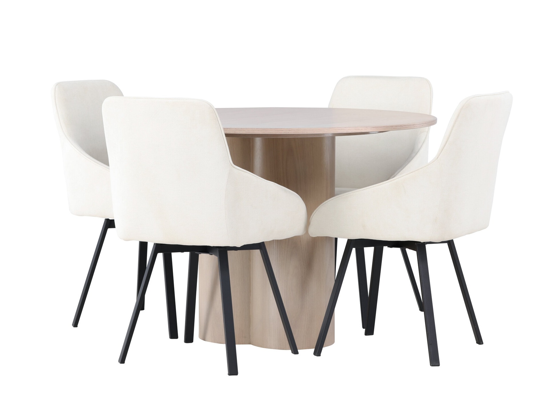 Σετ τραπεζαρίας Dallas 5008 (Ανοιχτό χρώμα ξύλου)