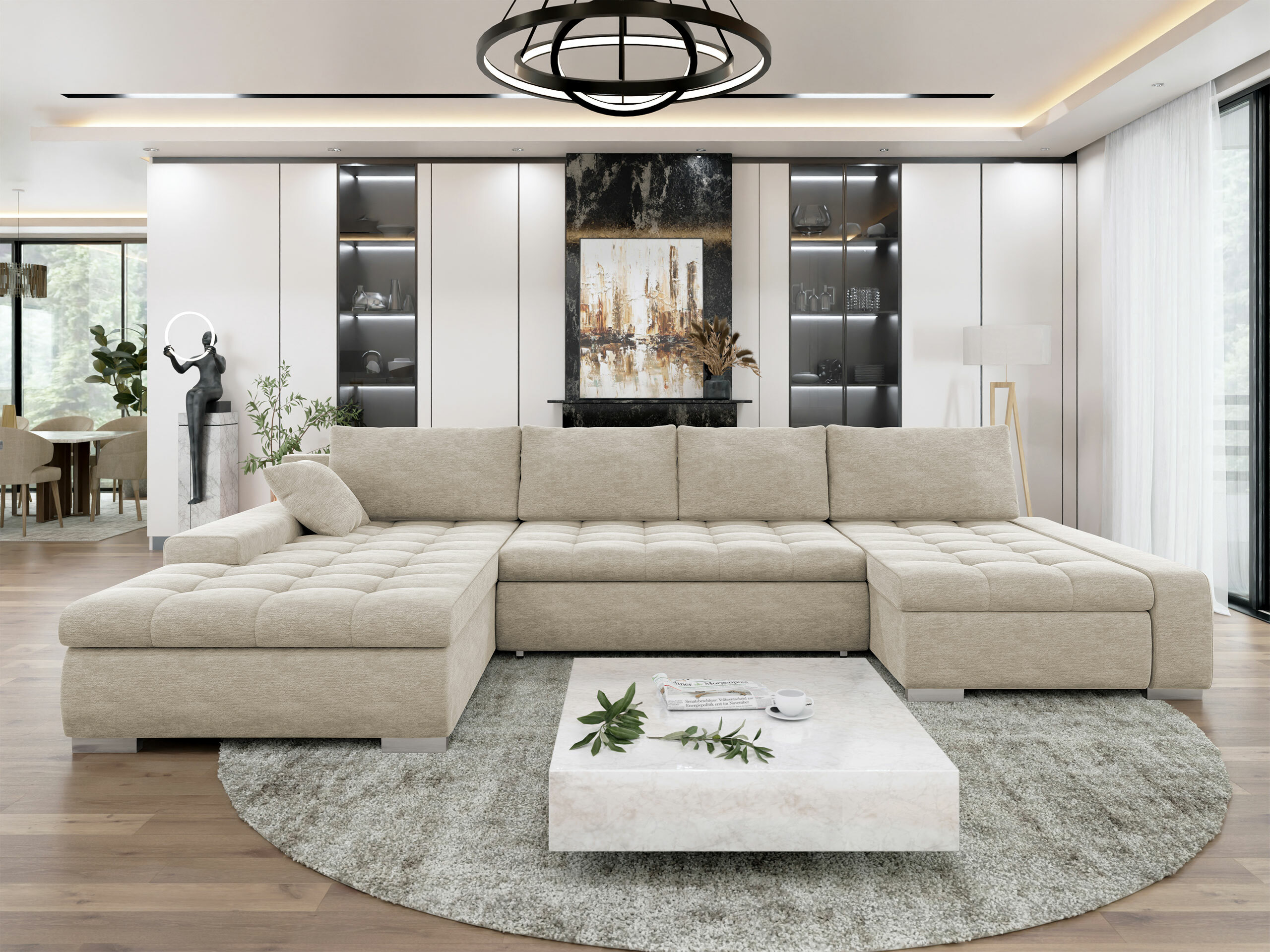Γωνιακός Καναπές Comfivo Oliva (Nazar 225.02)