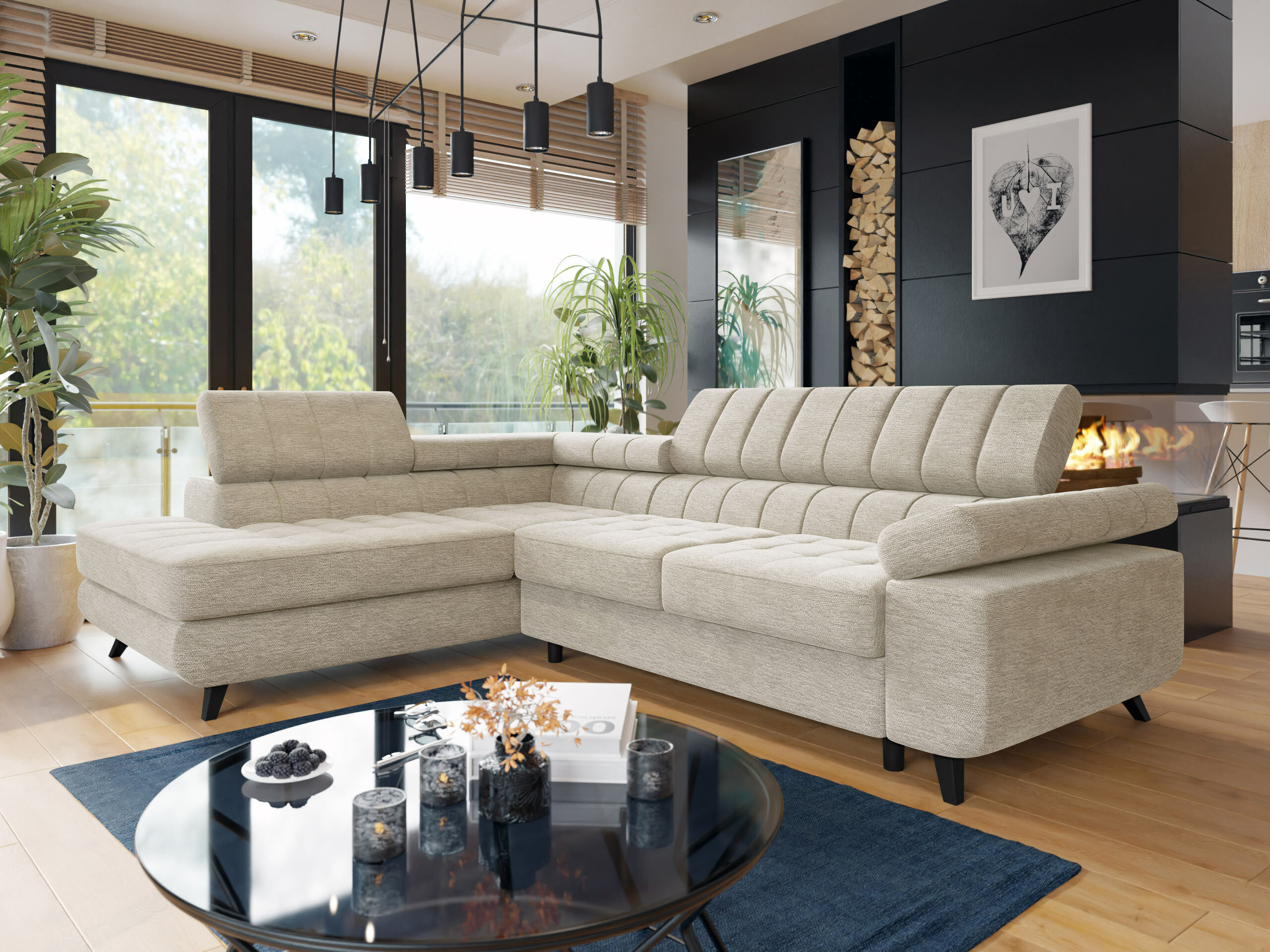 Γωνιακός Καναπές Comfivo Agnus (Nazar 225.02)