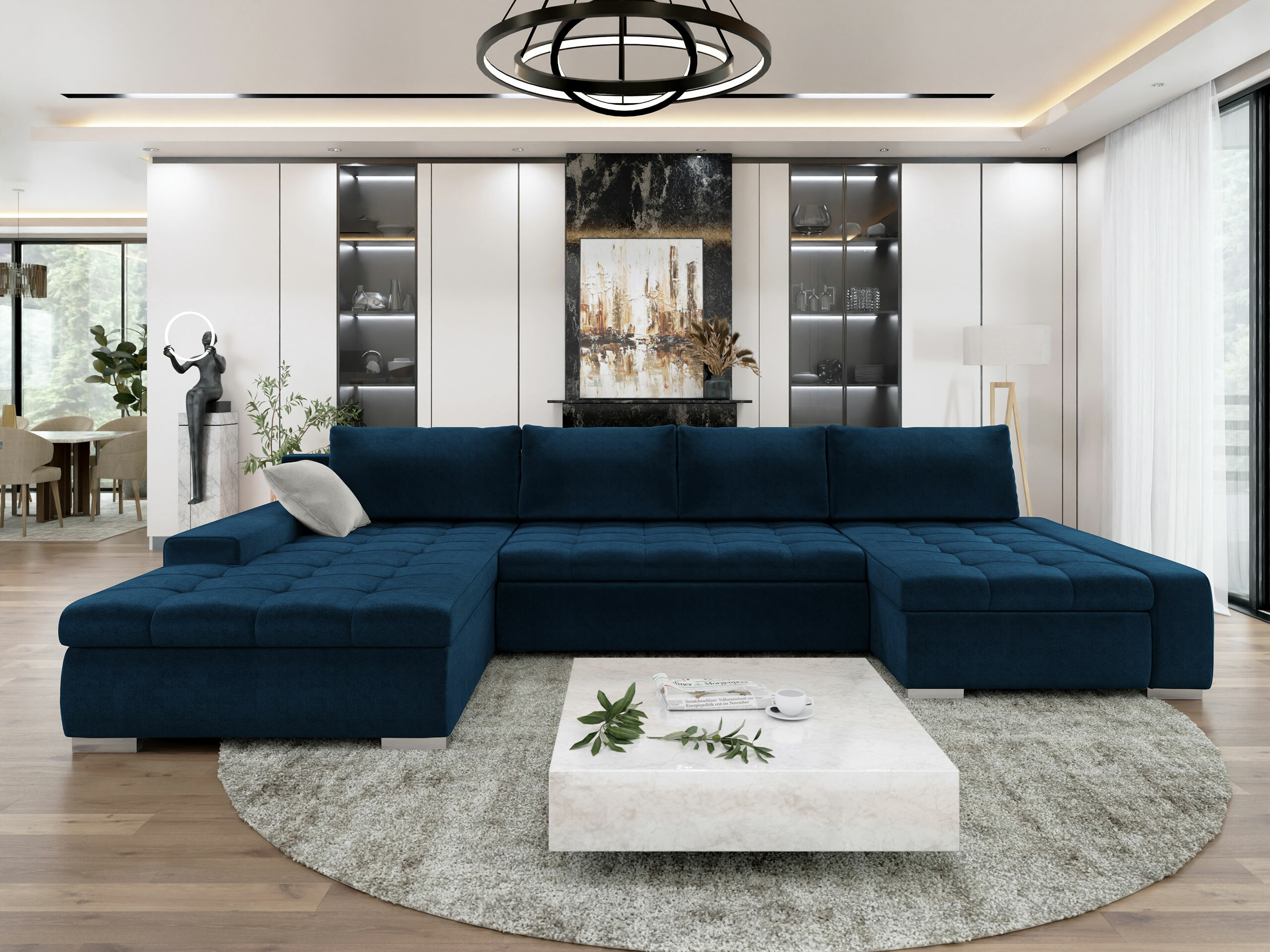 Γωνιακός Καναπές Comfivo Oliva (Kronos 09 + Paros 05)