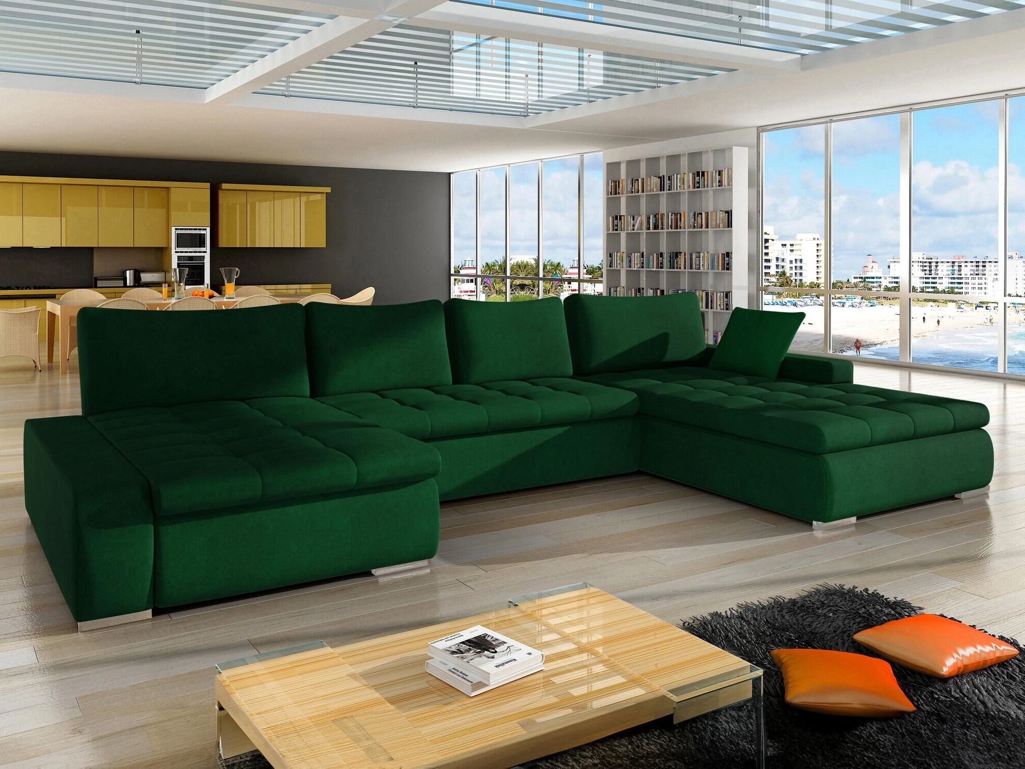 Γωνιακός Καναπές Comfivo Oliva (Uttario Velvet 2951)