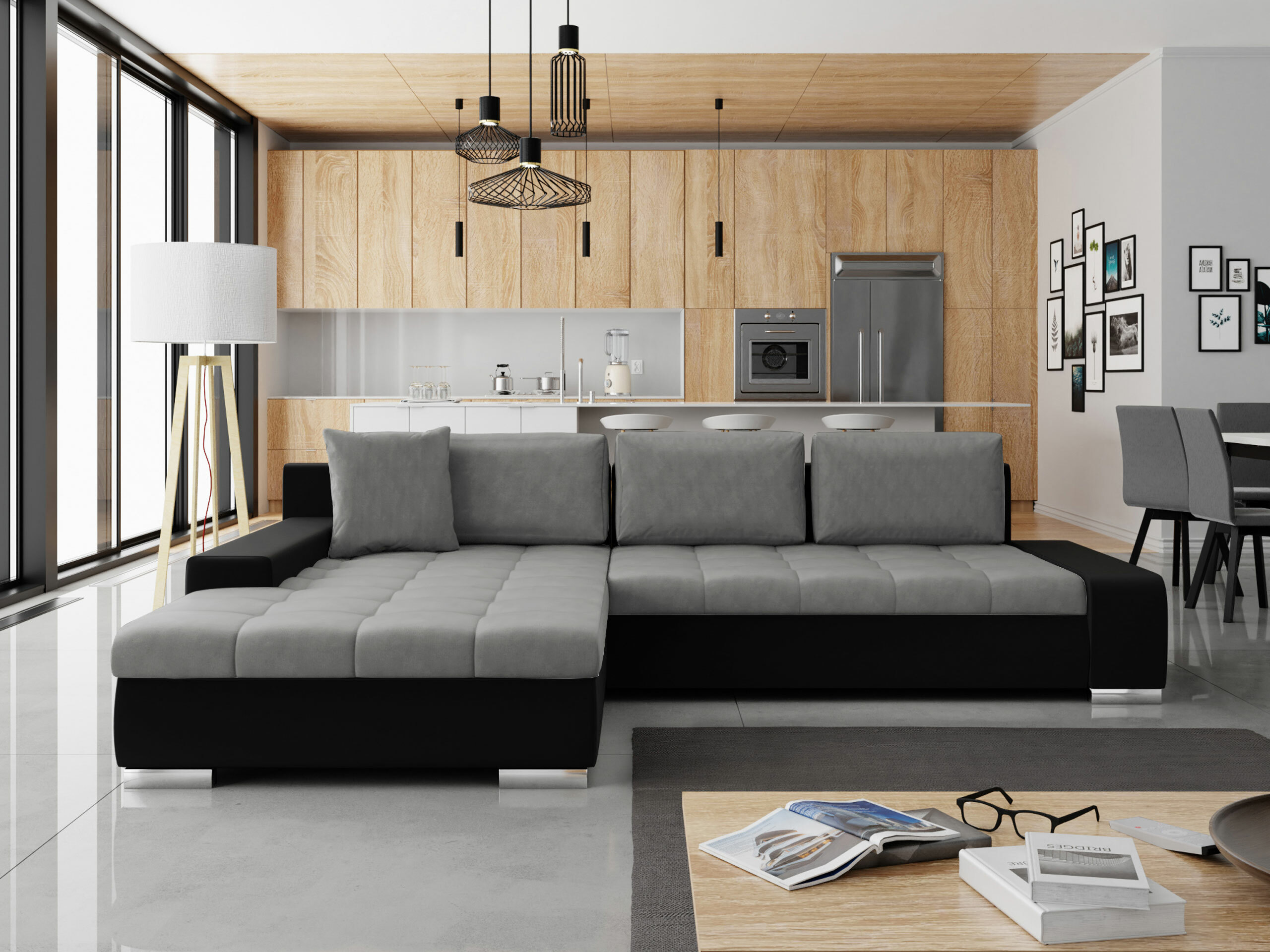 Γωνιακός Καναπές Comfivo Nitor II (Magic Velvet 2219 + Magic Velvet 2217)