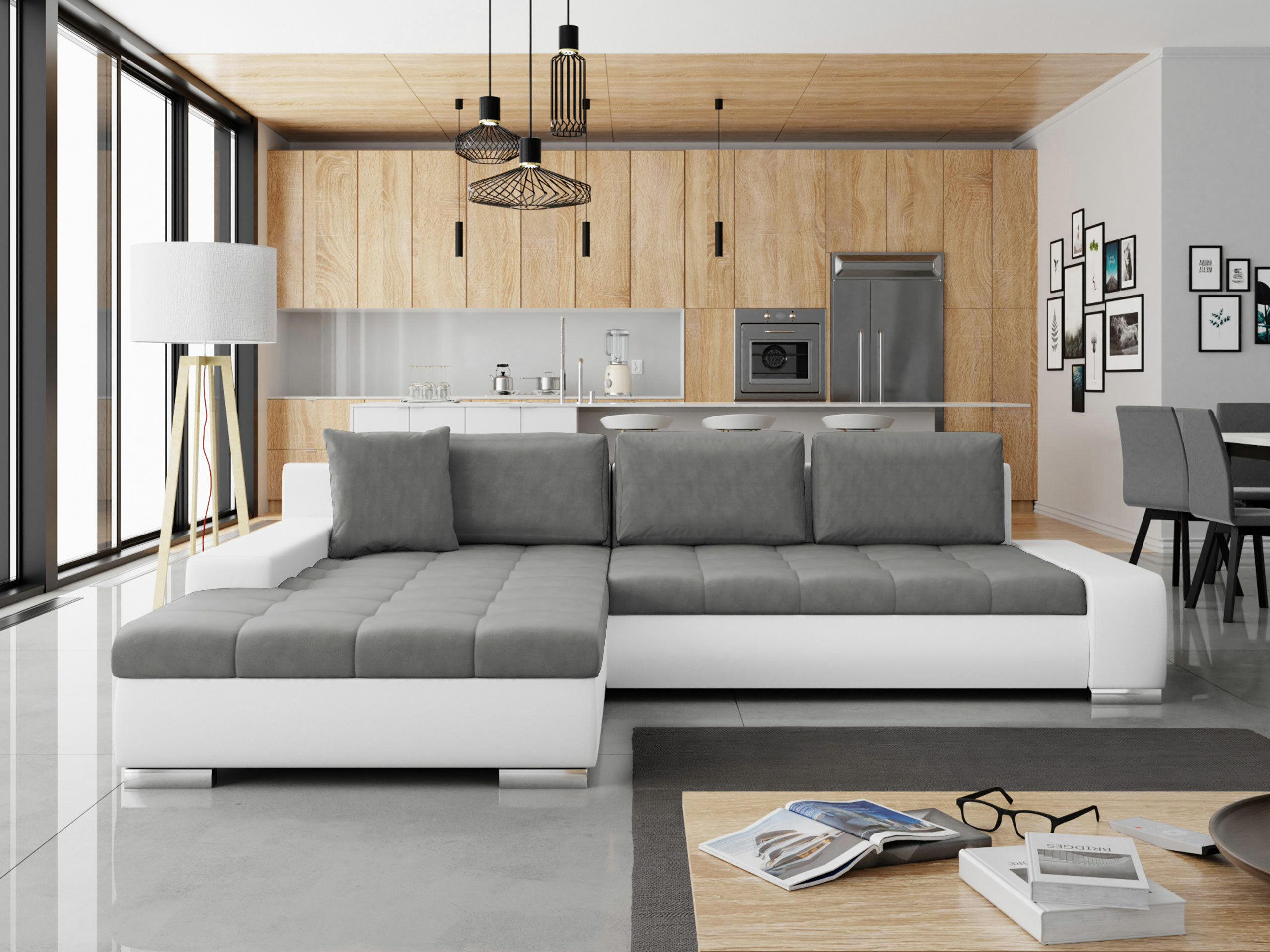 Γωνιακός Καναπές Comfivo Nitor II (Soft 017 + Magic Velvet 2217)
