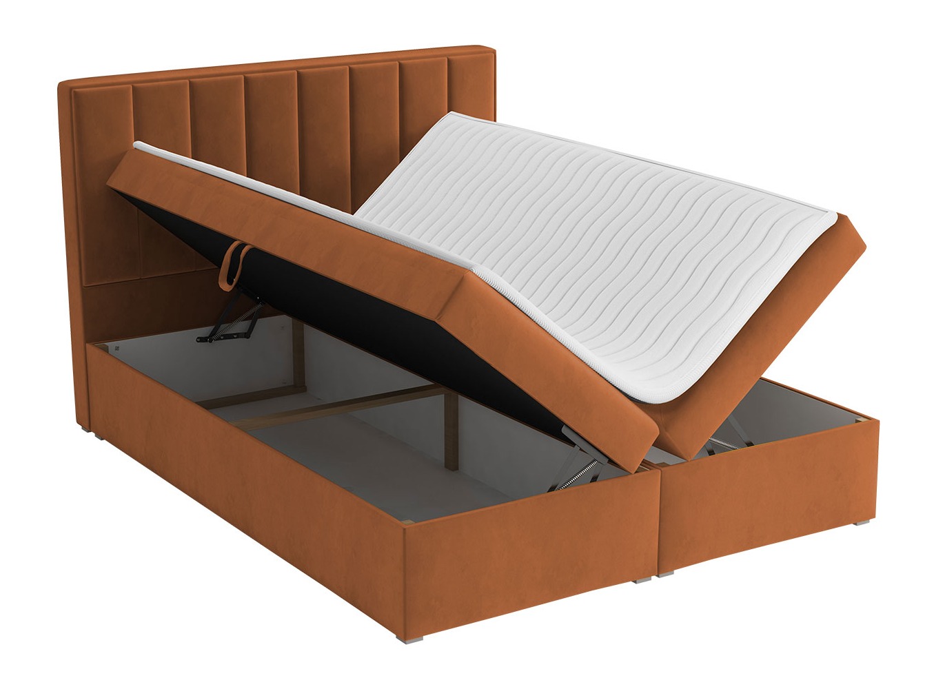 Κρεβάτι continental Pomona 116 (Magic βελούδινο 2258)