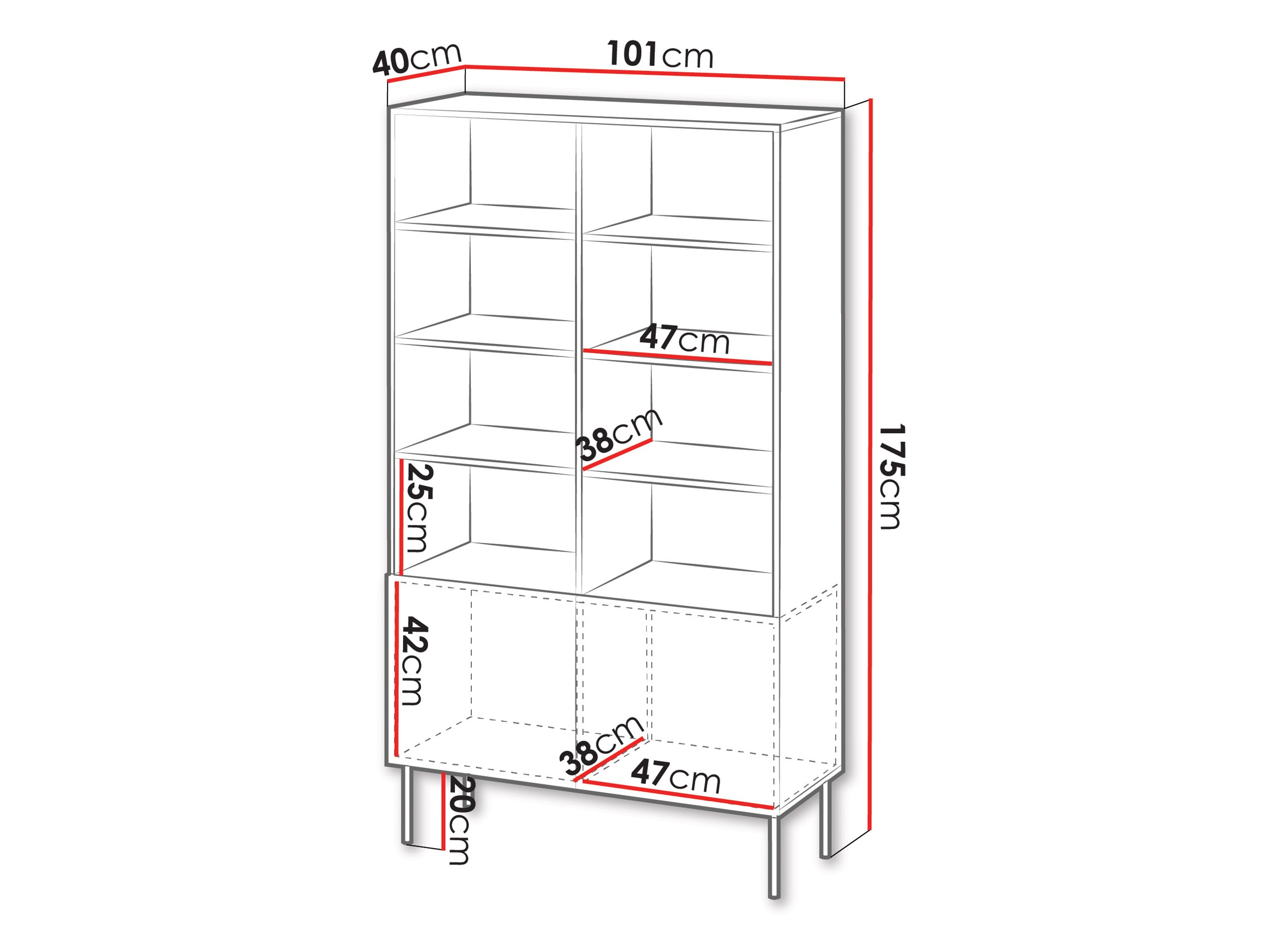 Βιβλιοθήκη Evavese 106 (Μπεζ)