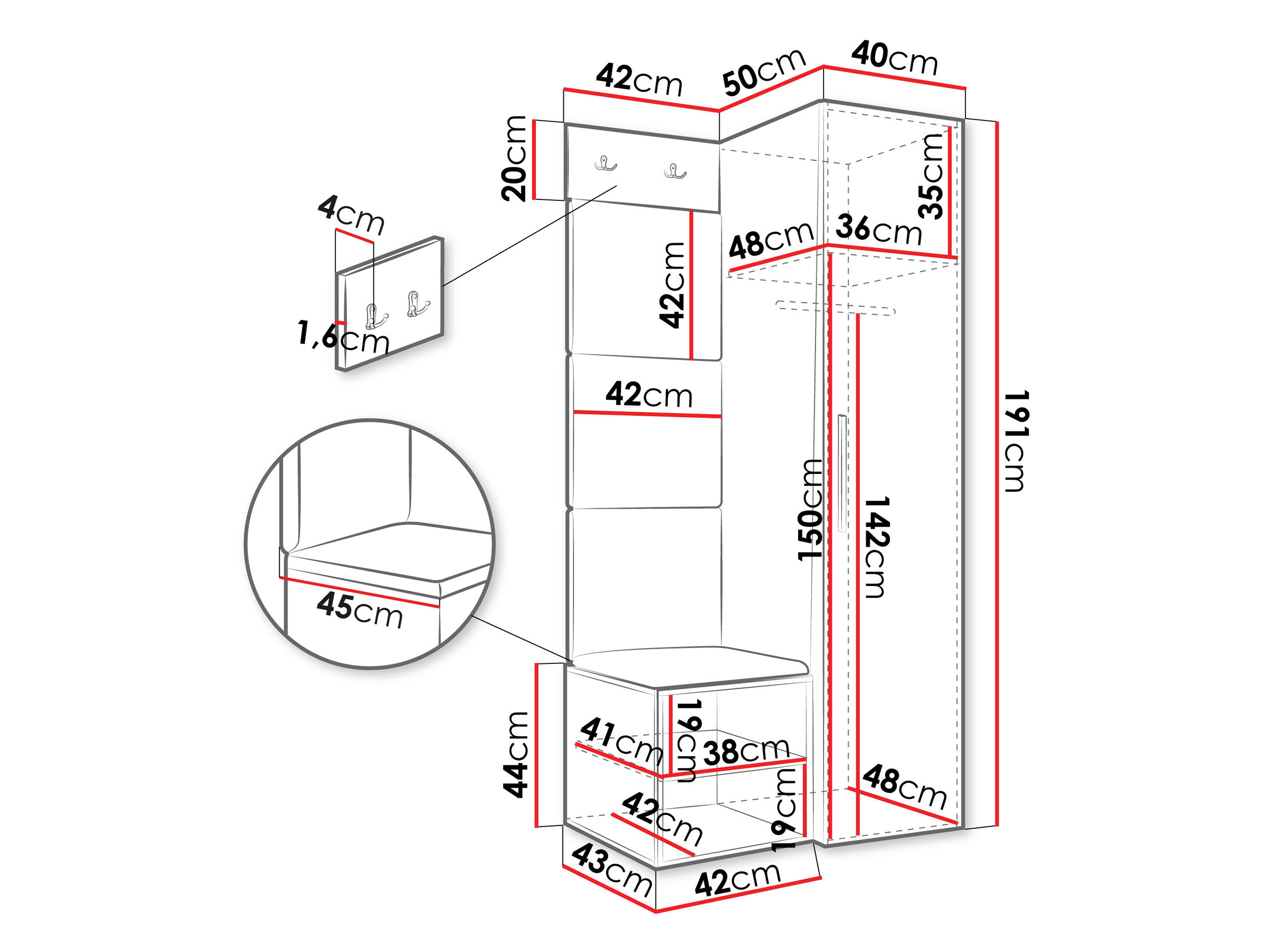 Σετ διαδρόμου Nitos III (Soft 011)