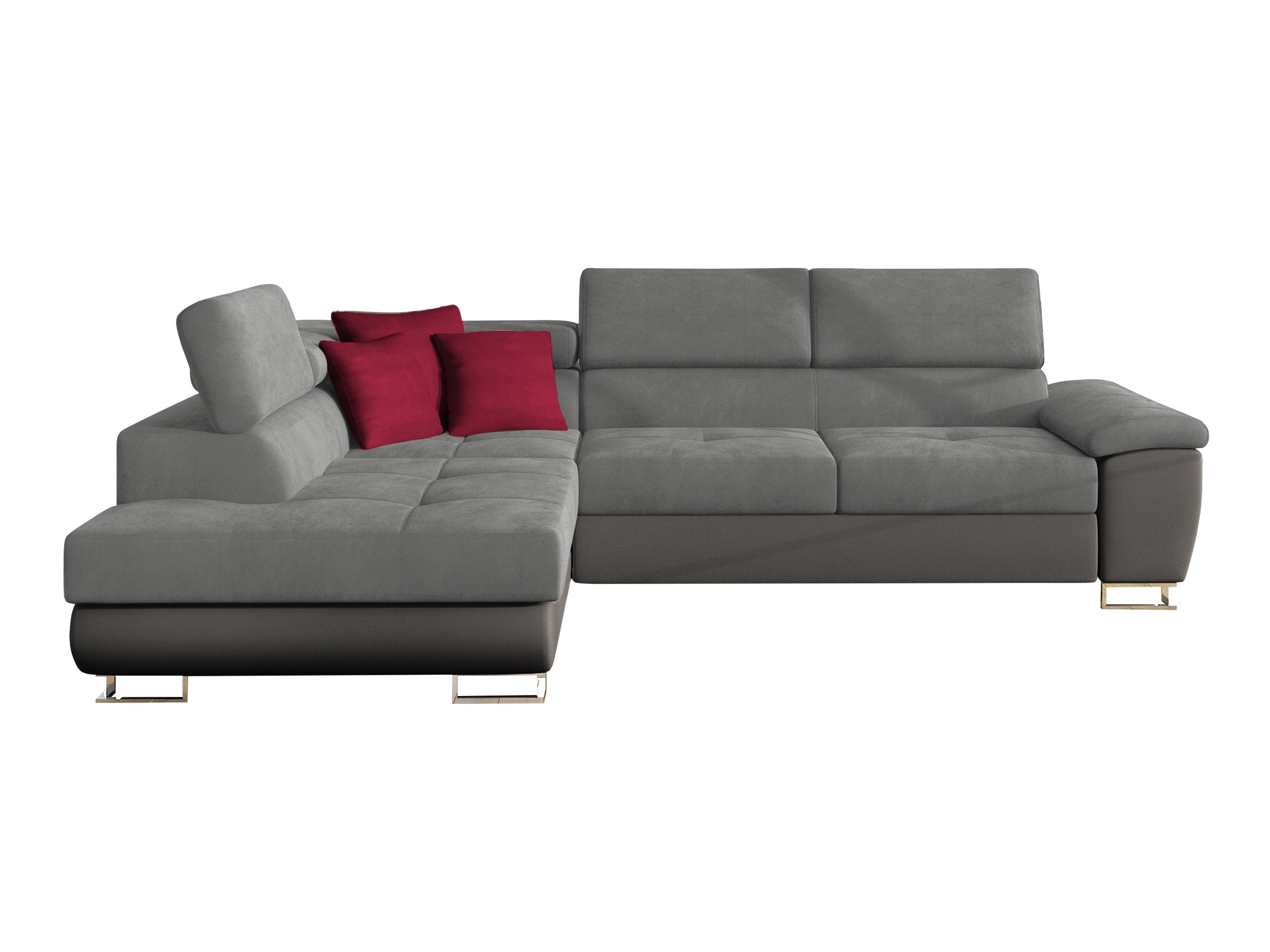 Γωνιακός Καναπές Comfivo Ruta II (Soft 029 + Uttario Velvet 2971 + Kronos 02)