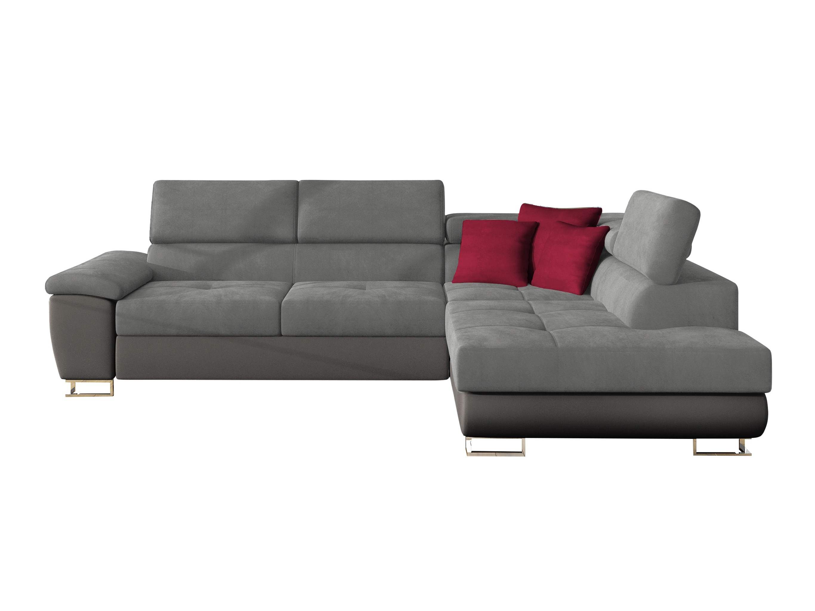 Γωνιακός Καναπές Comfivo Ruta II (Soft 029 + Uttario Velvet 2971 + Kronos 02)