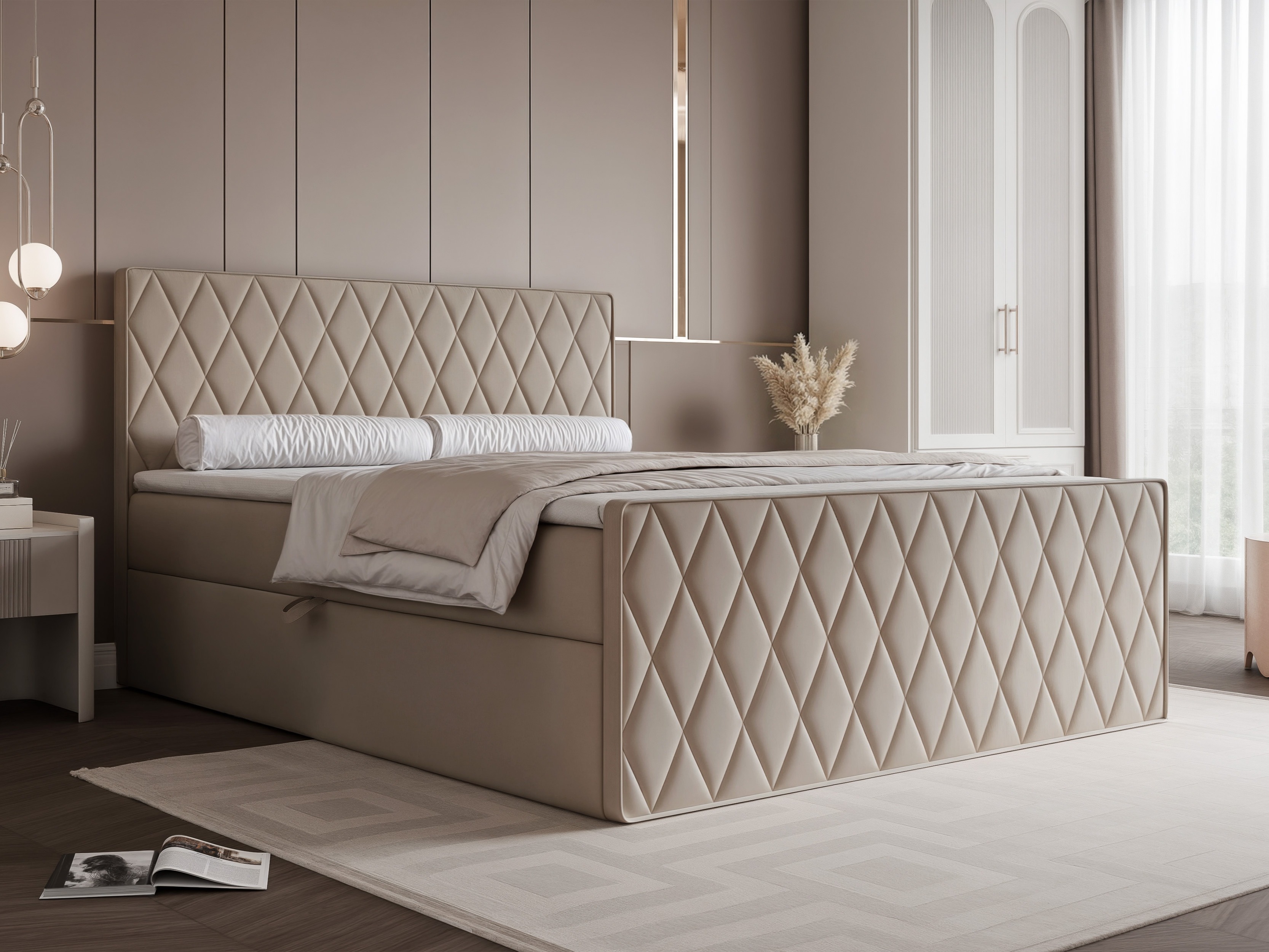 Κρεβάτι continental Martinez 129 (Magic Velvet 2210)