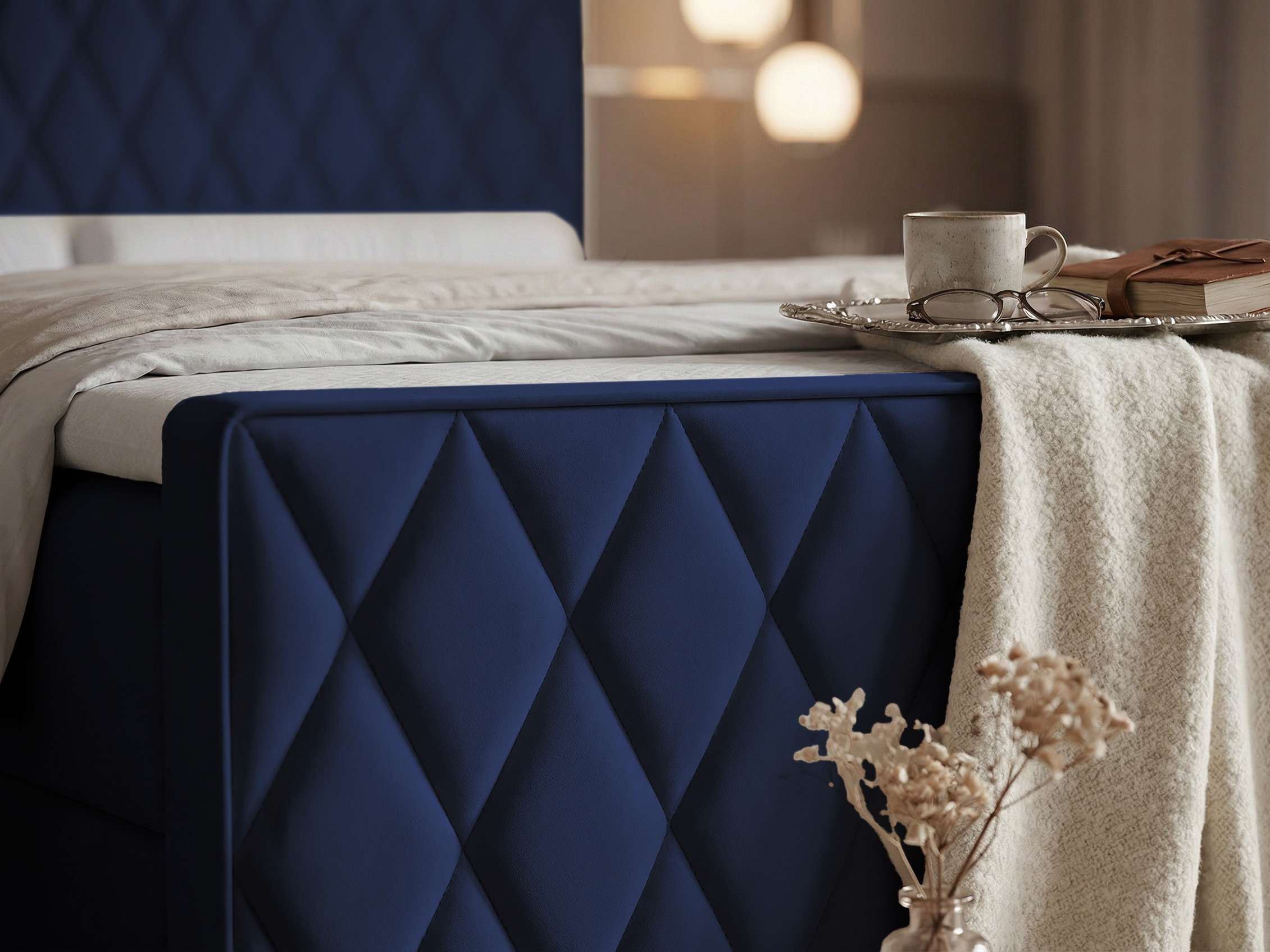 Κρεβάτι continental Martinez 129 (Magic Velvet 2216)