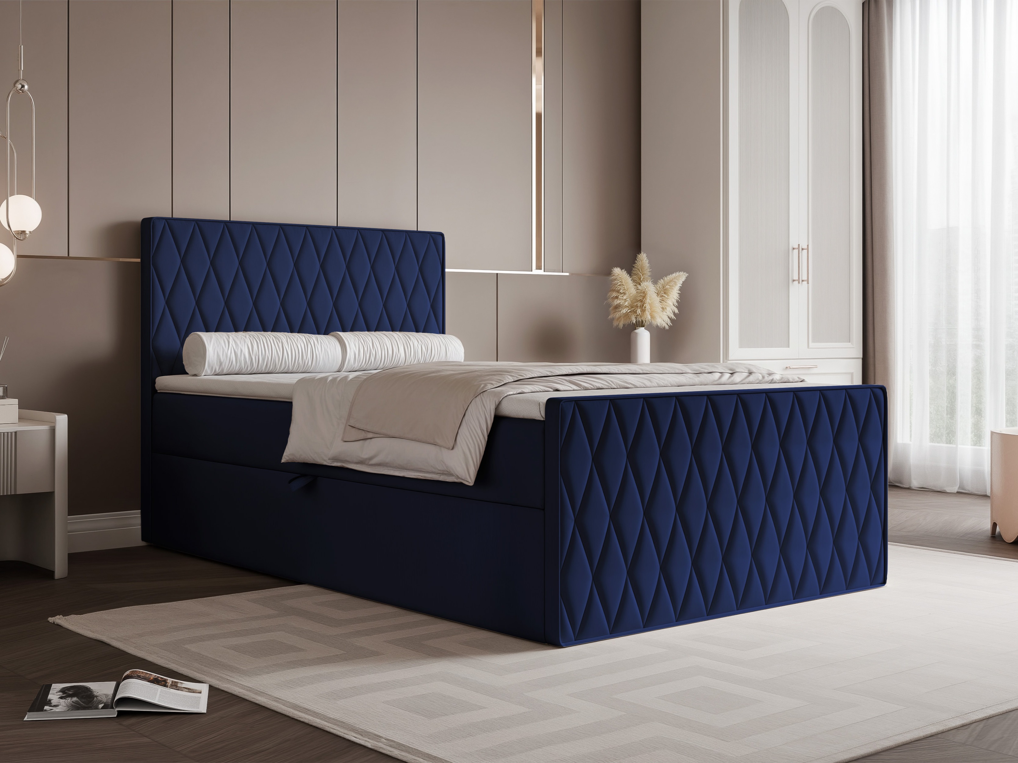 Κρεβάτι continental Martinez 129 (Magic Velvet 2216)